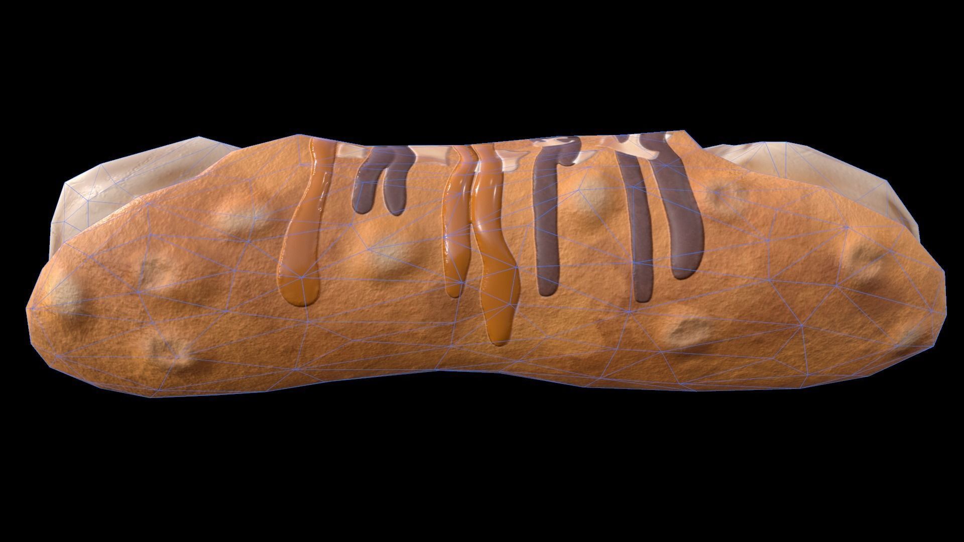 CannolisCaramel Low-poly 3D model_10