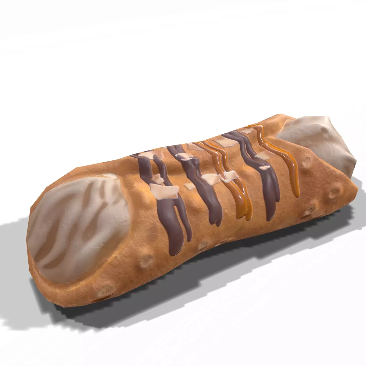 CannolisCaramel Low-poly 3D model_0