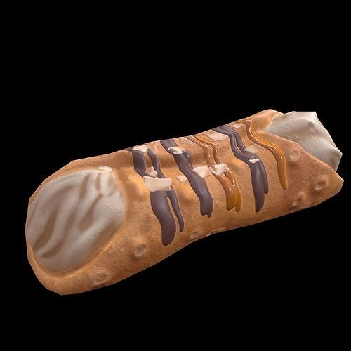 CannolisCaramel Low-poly 3D model
