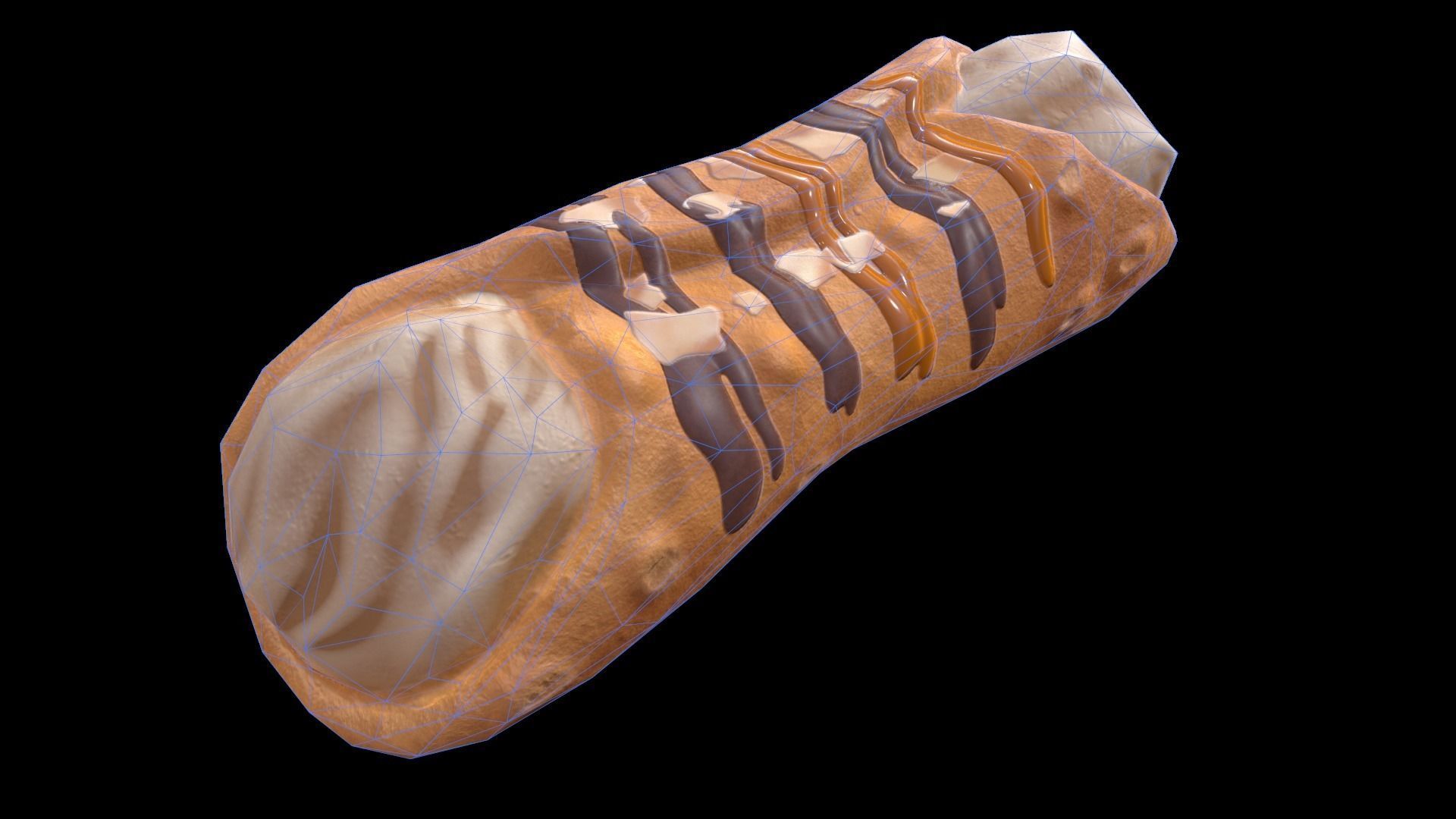 CannolisCaramel Low-poly 3D model_8