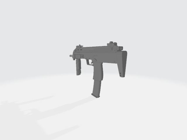 MP7 riffle 3D model CGTrader