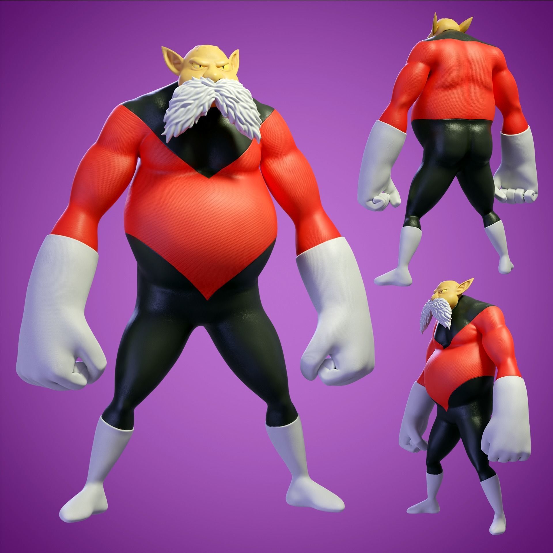 Toppo Stylized 3D model_2