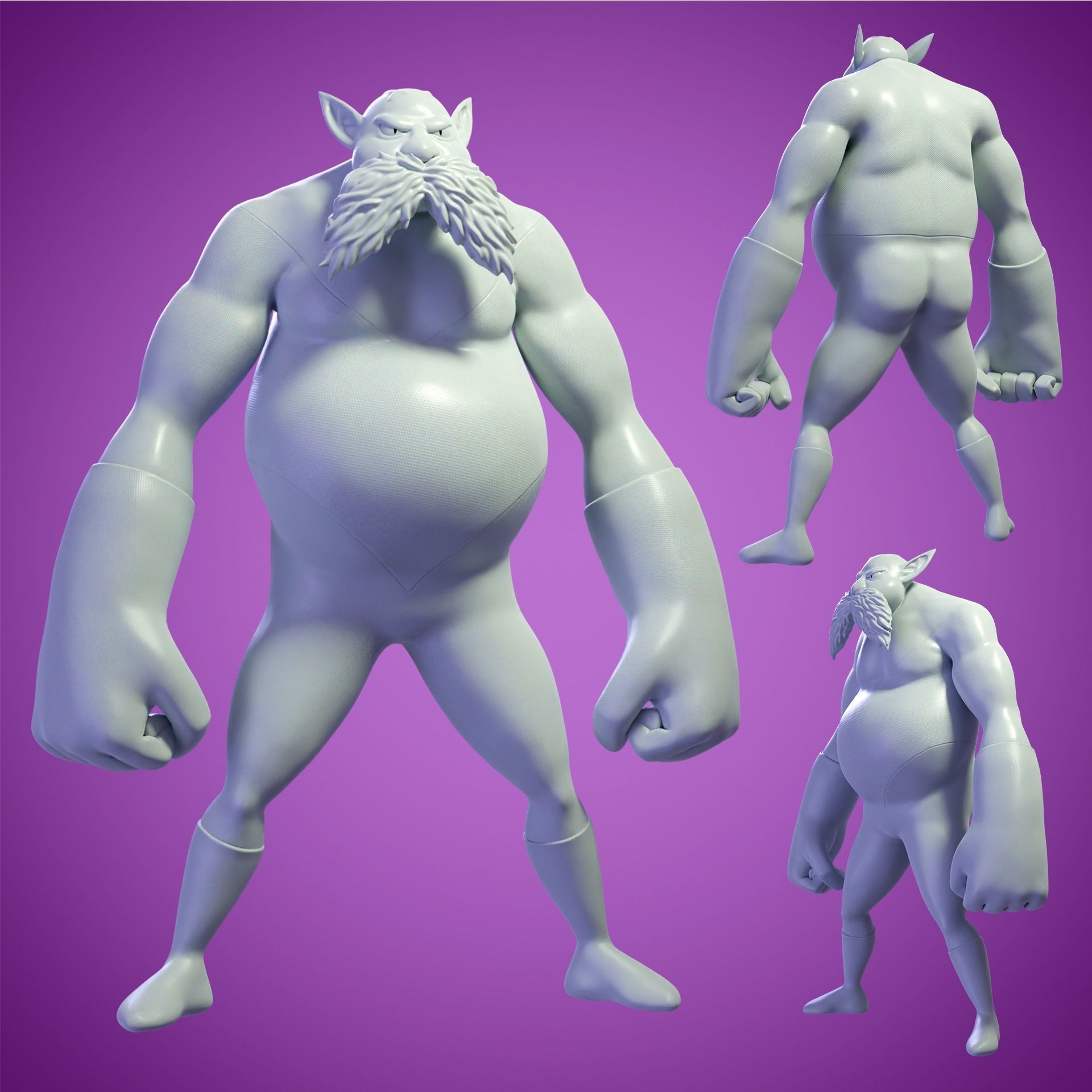 Toppo Stylized 3D model_3