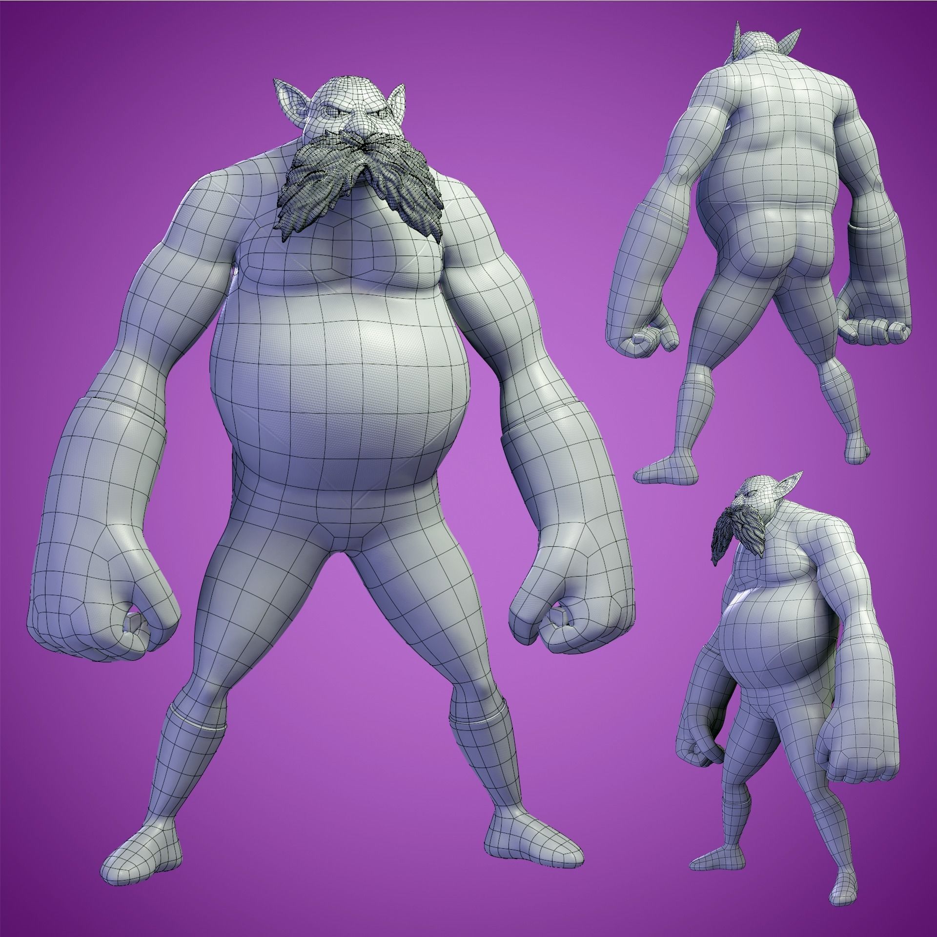 Toppo Stylized 3D model_4