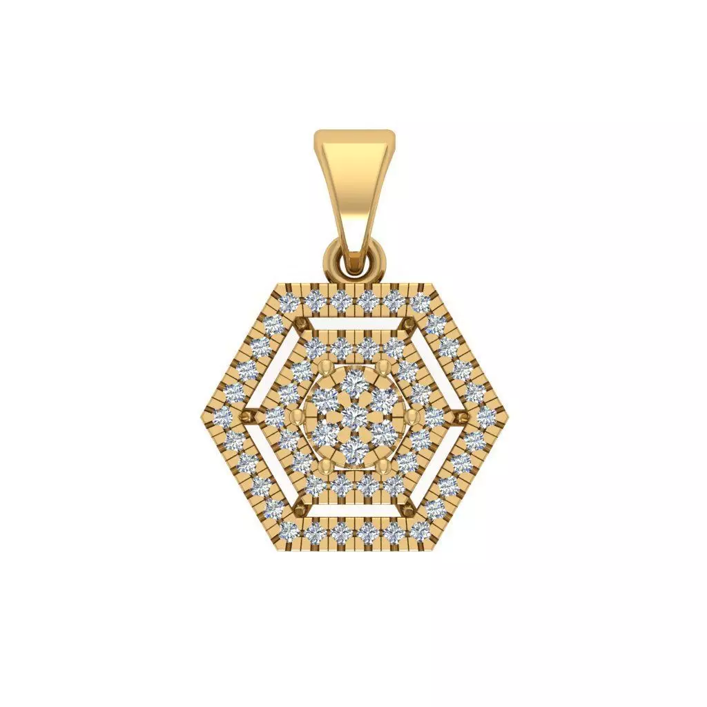 HEXAGON PENDANT 3D print model