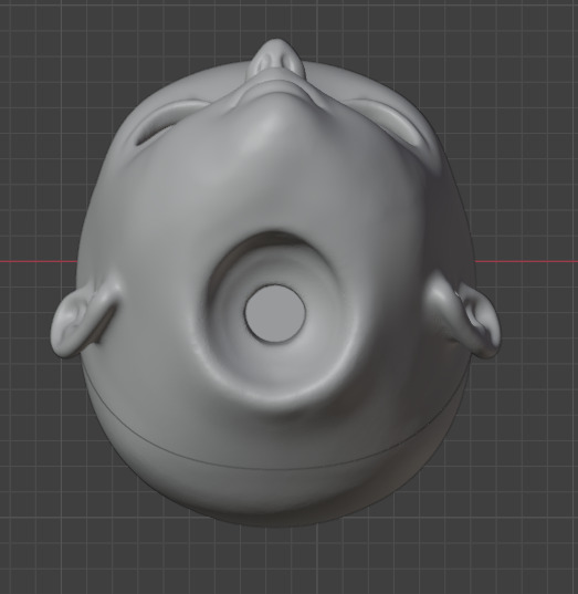 3d digital model Female head for bjd doll STL OBJ files 3D print model_5