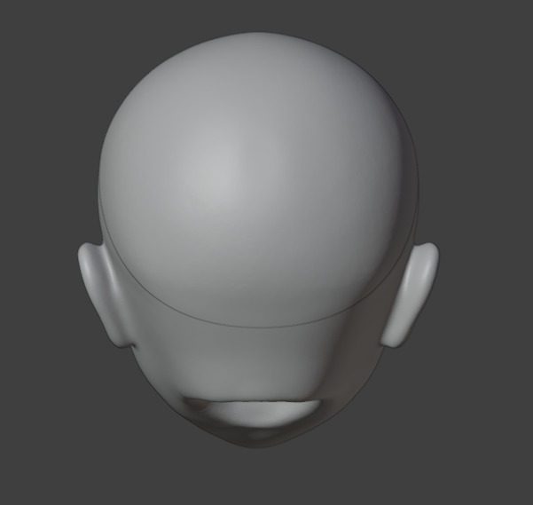 3d digital model Female head for bjd doll STL OBJ files 3D print model_6