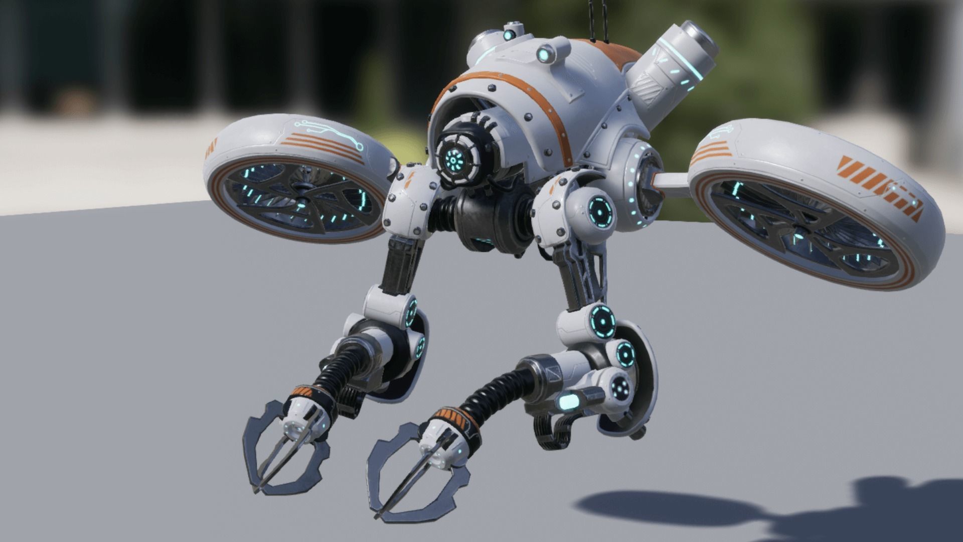 Sci-fi drone 01 Low-poly 3D model_23