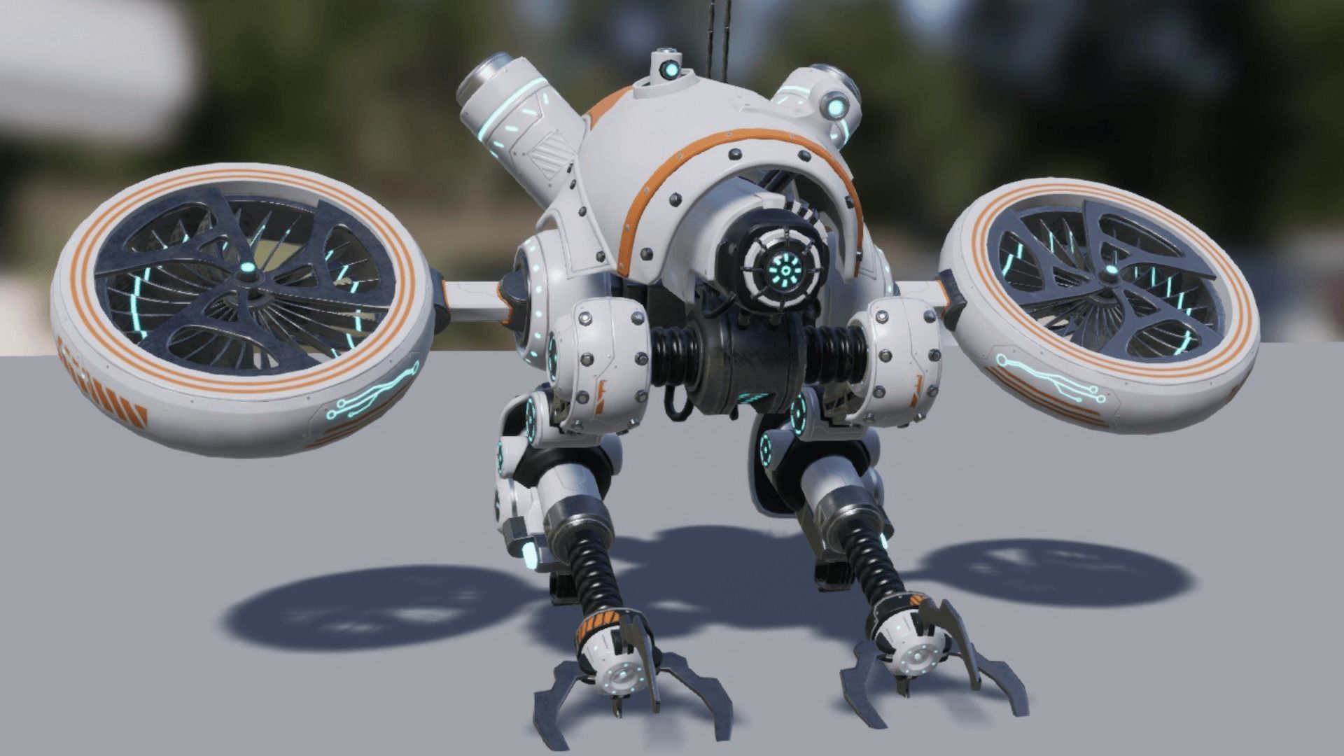 Sci-fi drone 01 Low-poly 3D model_24