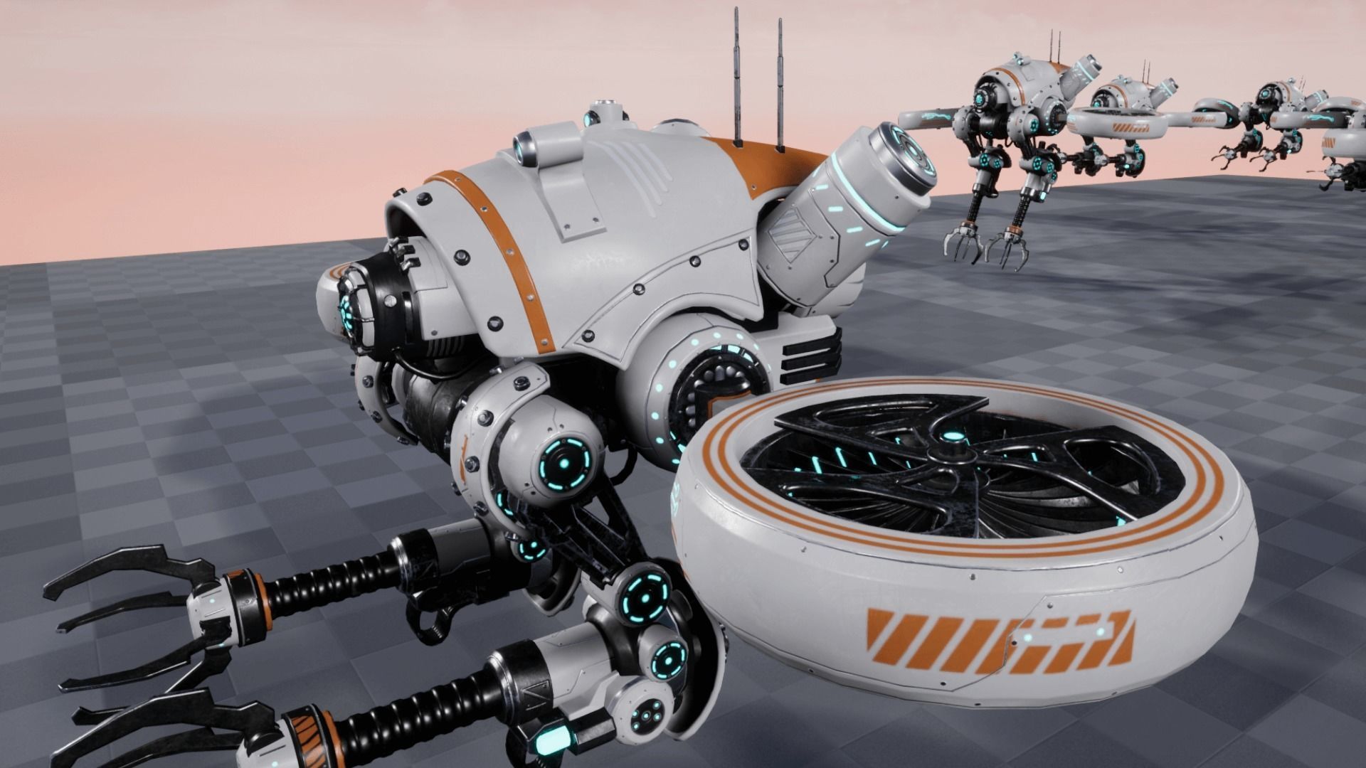 Sci-fi drone 01 Low-poly 3D model_13