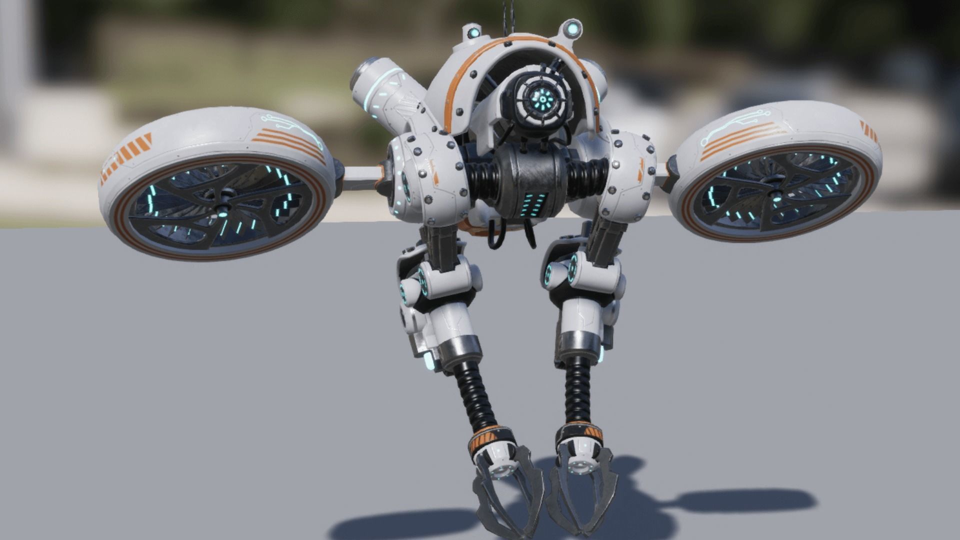 Sci-fi drone 01 Low-poly 3D model_22
