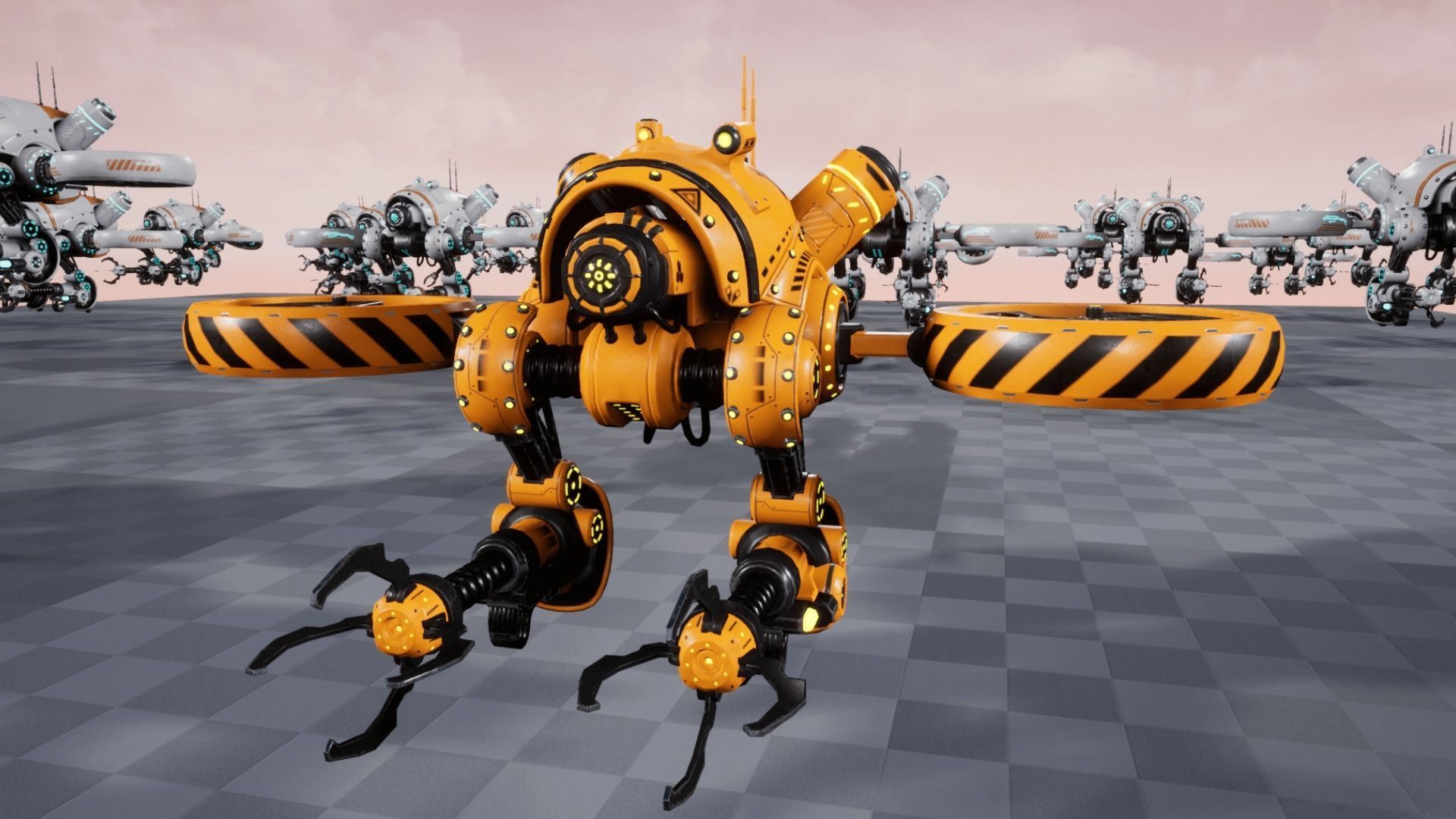 Sci-fi drone 01 Low-poly 3D model_14