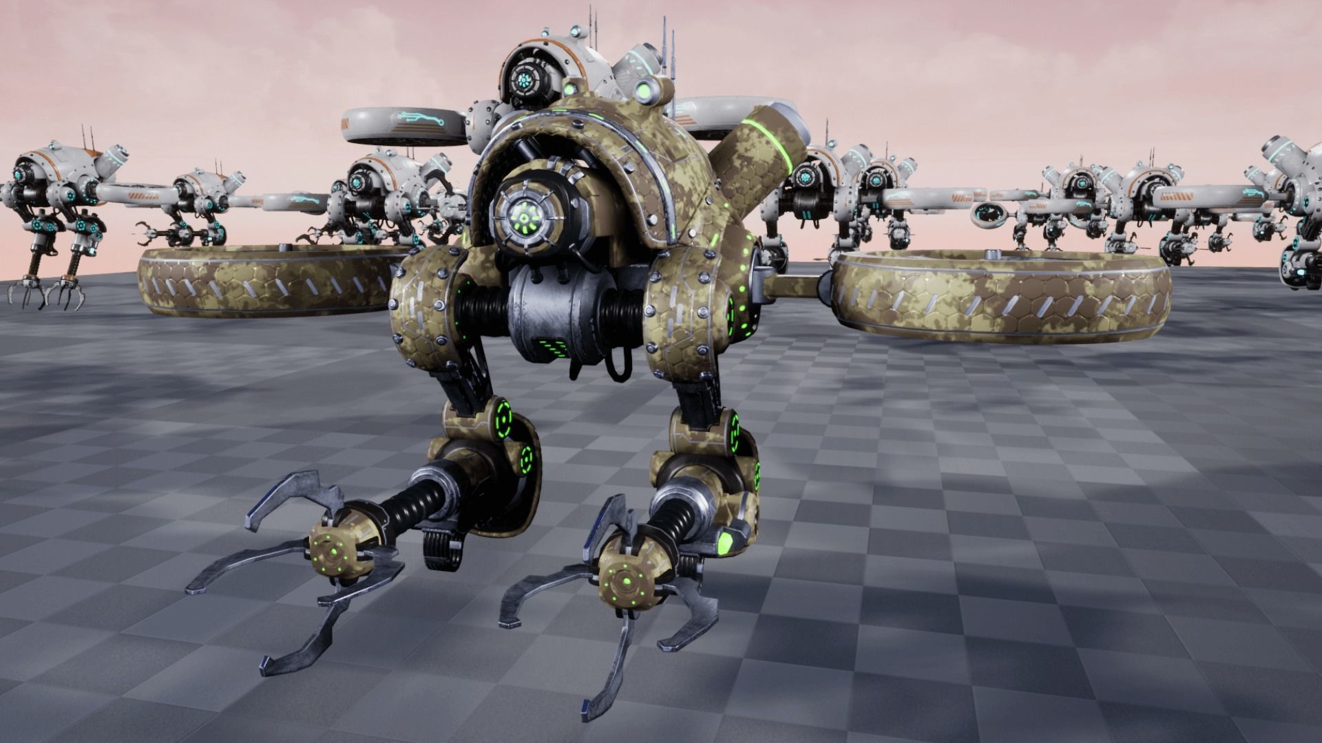 Sci-fi drone 01 Low-poly 3D model_18