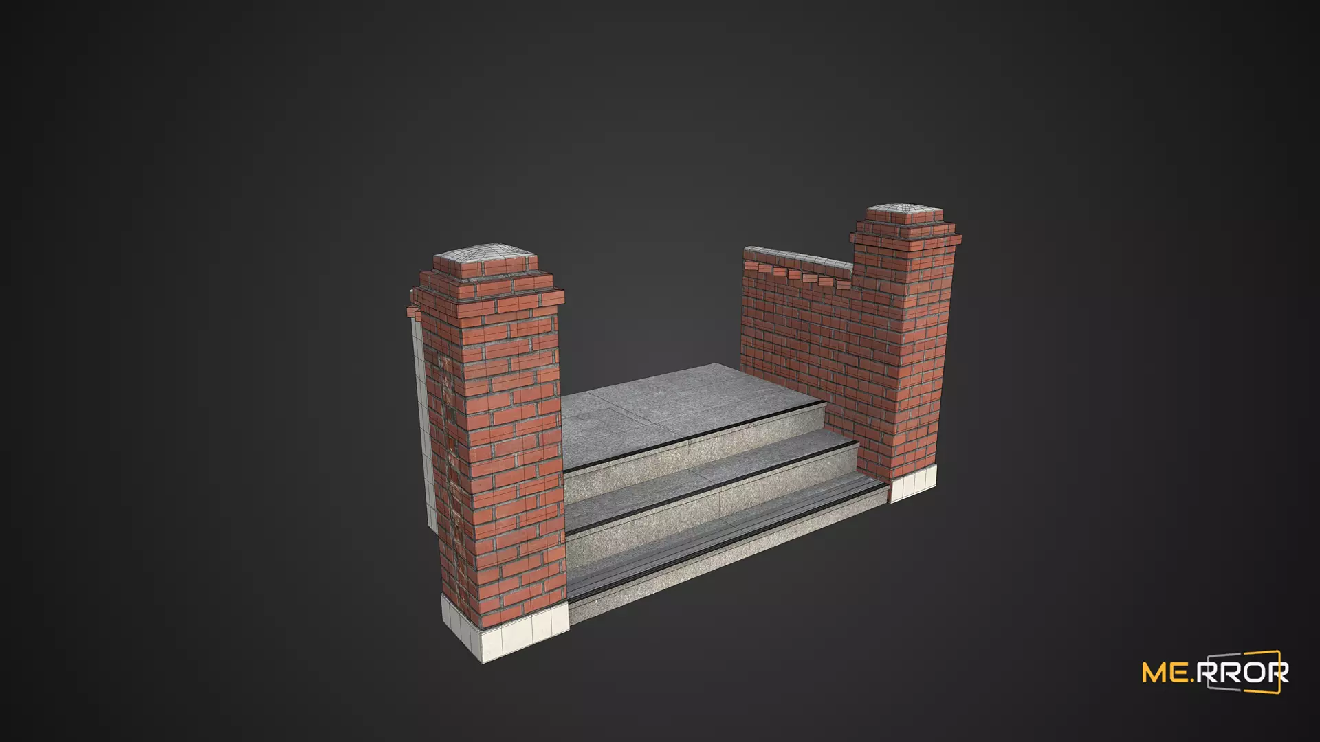 Game Ready Old Villar Enterance Low-poly 3D model_0