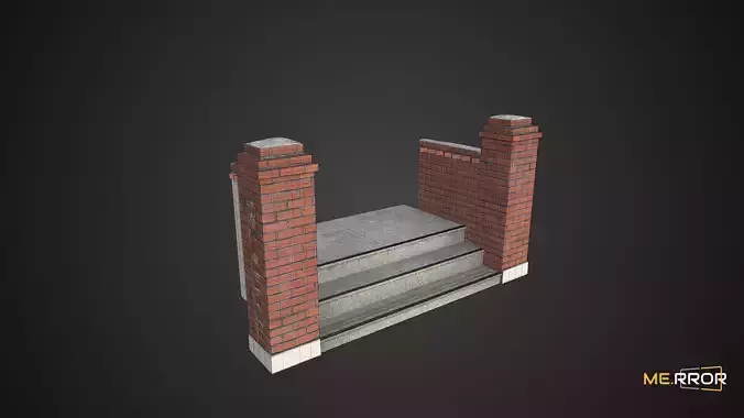 Game Ready Old Villar Enterance Low-poly 3D model