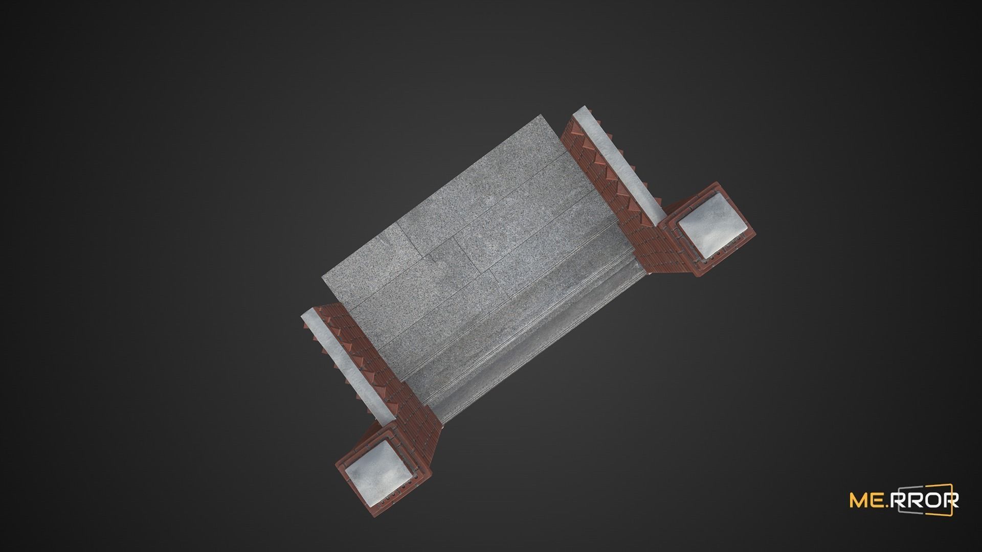 Game Ready Old Villar Enterance Low-poly 3D model_6