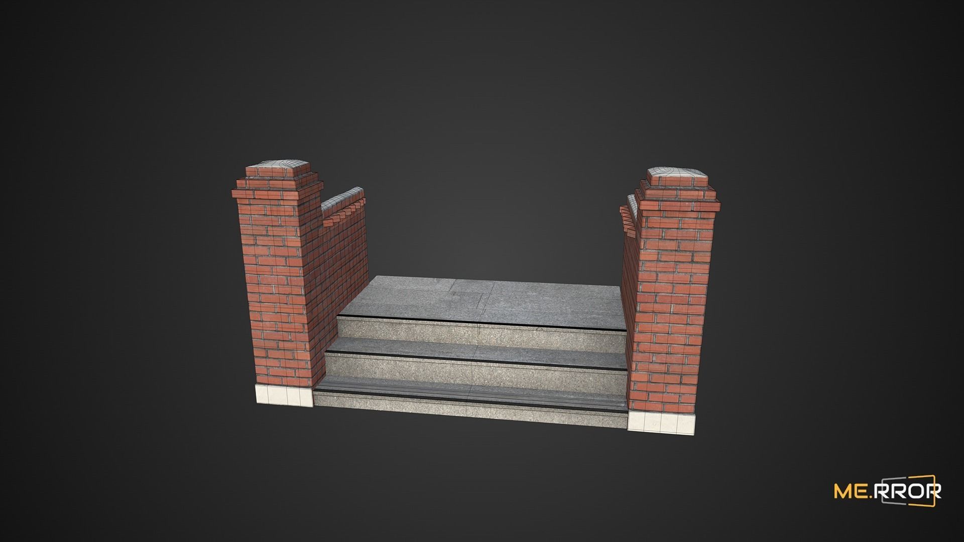 Game Ready Old Villar Enterance Low-poly 3D model_7