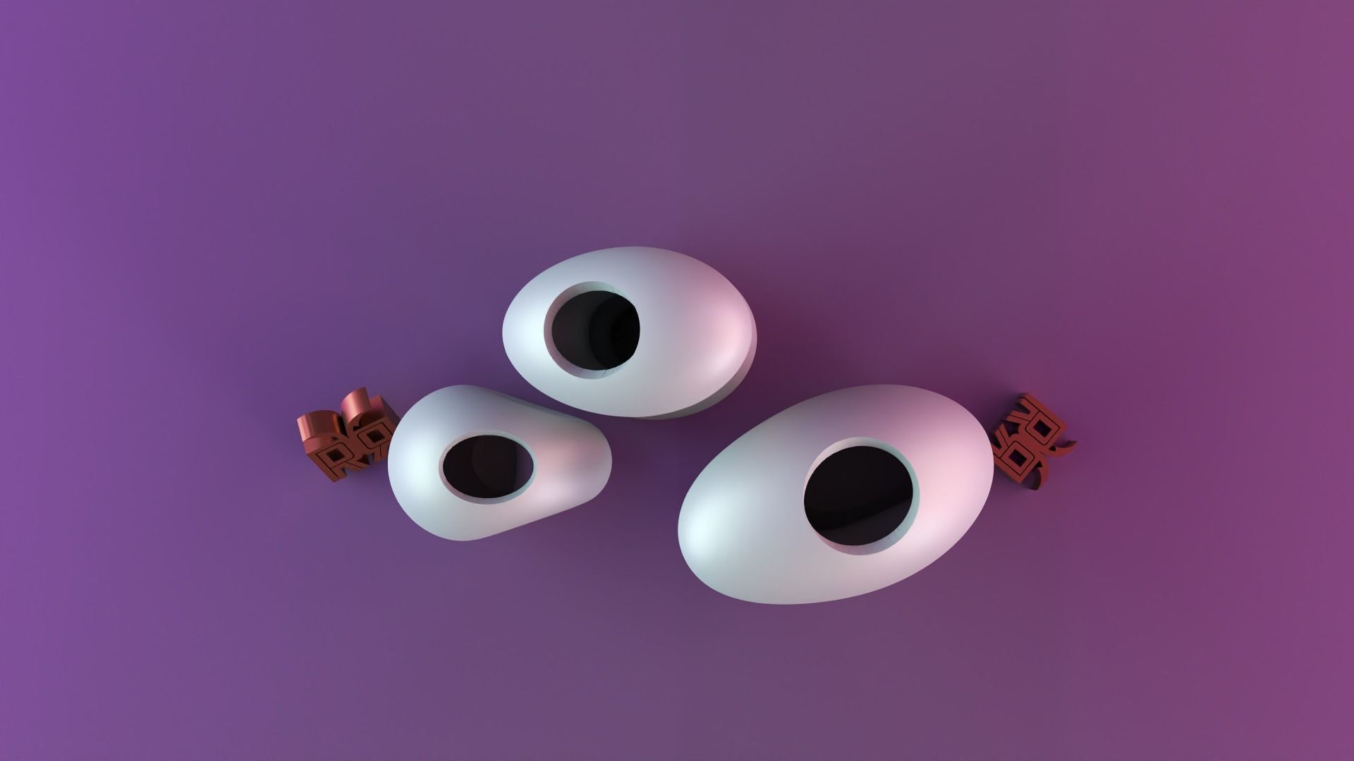  Vase Pebble Flower 3D print model_5