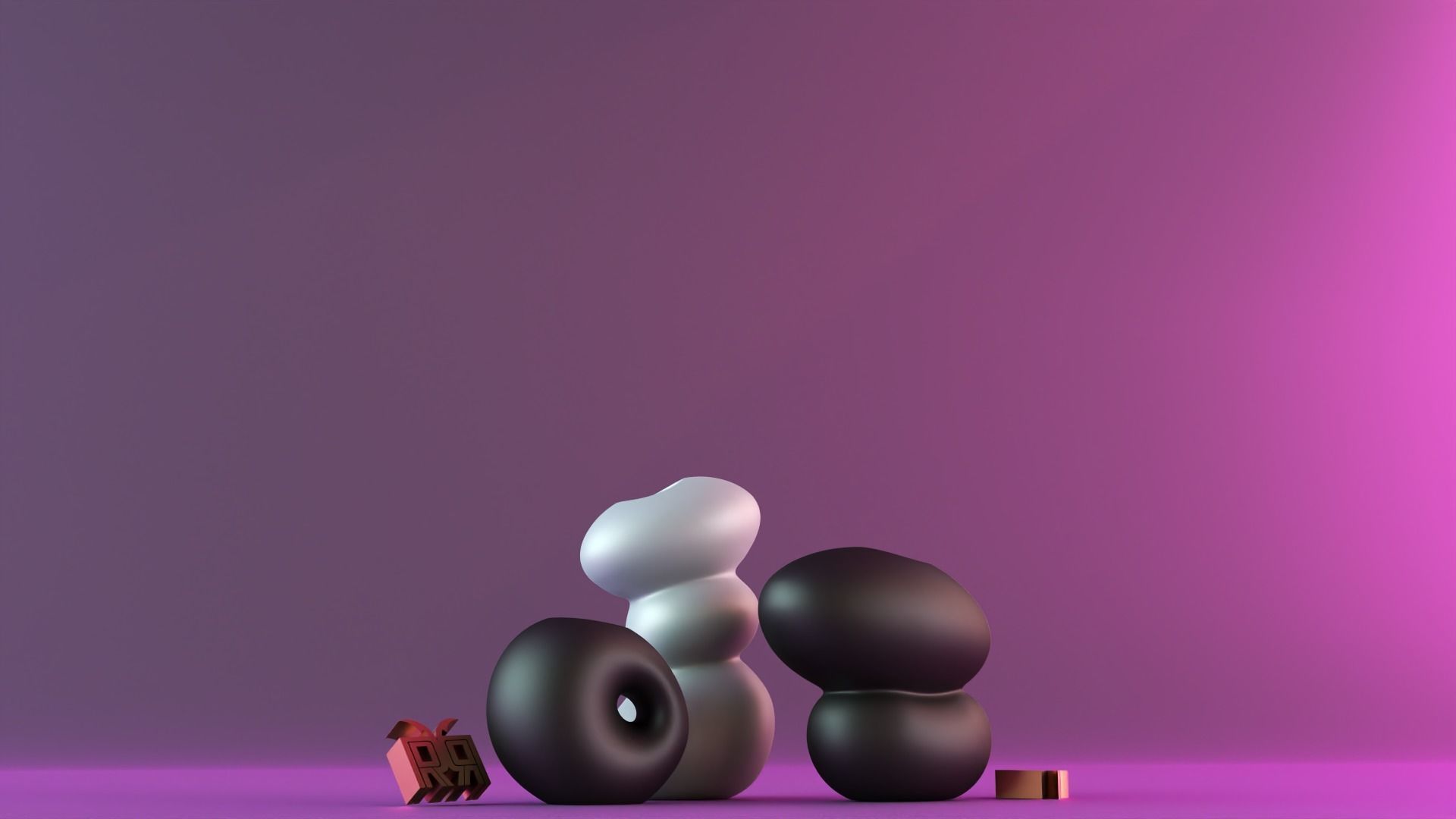  Vase Pebble Flower 3D print model_7