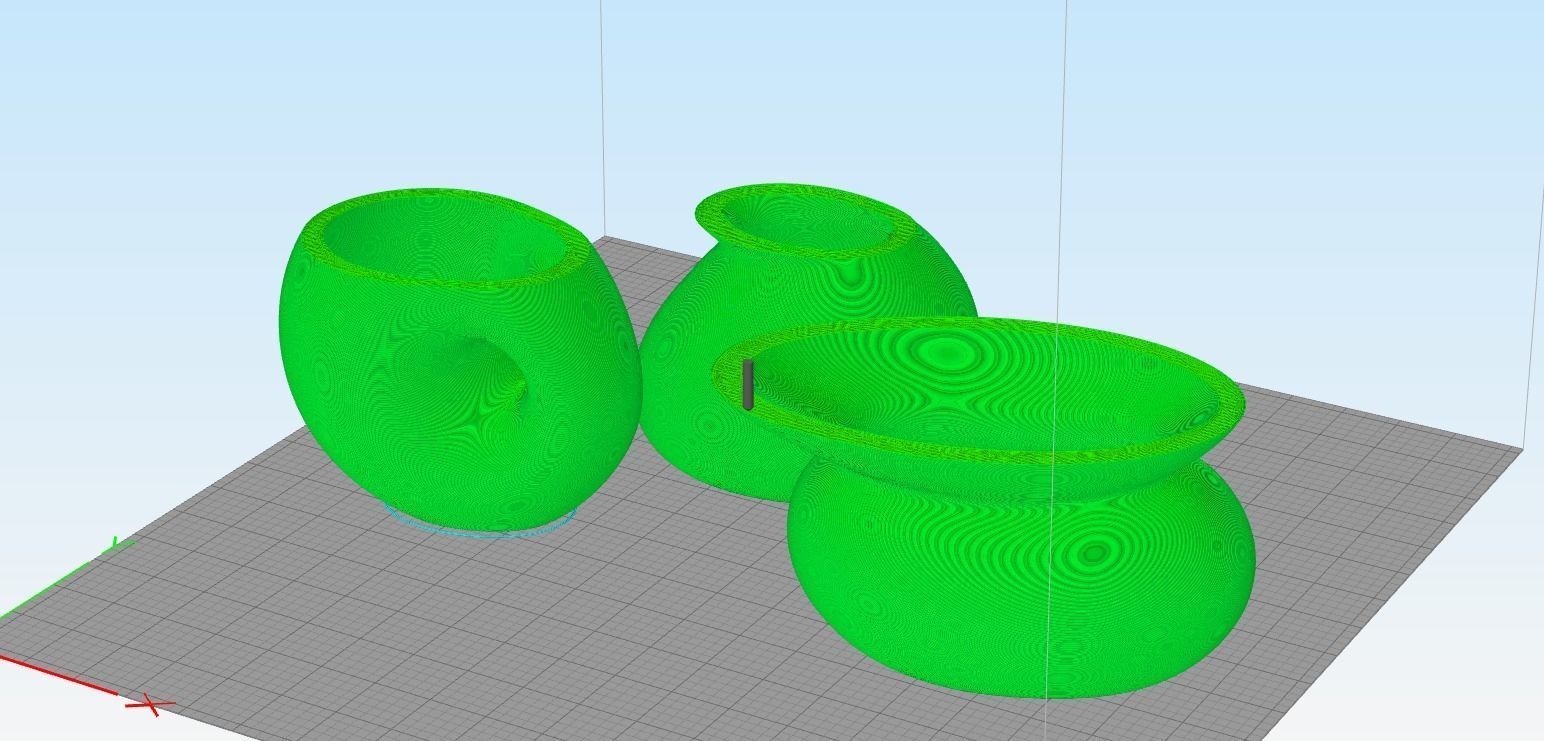  Vase Pebble Flower 3D print model_6