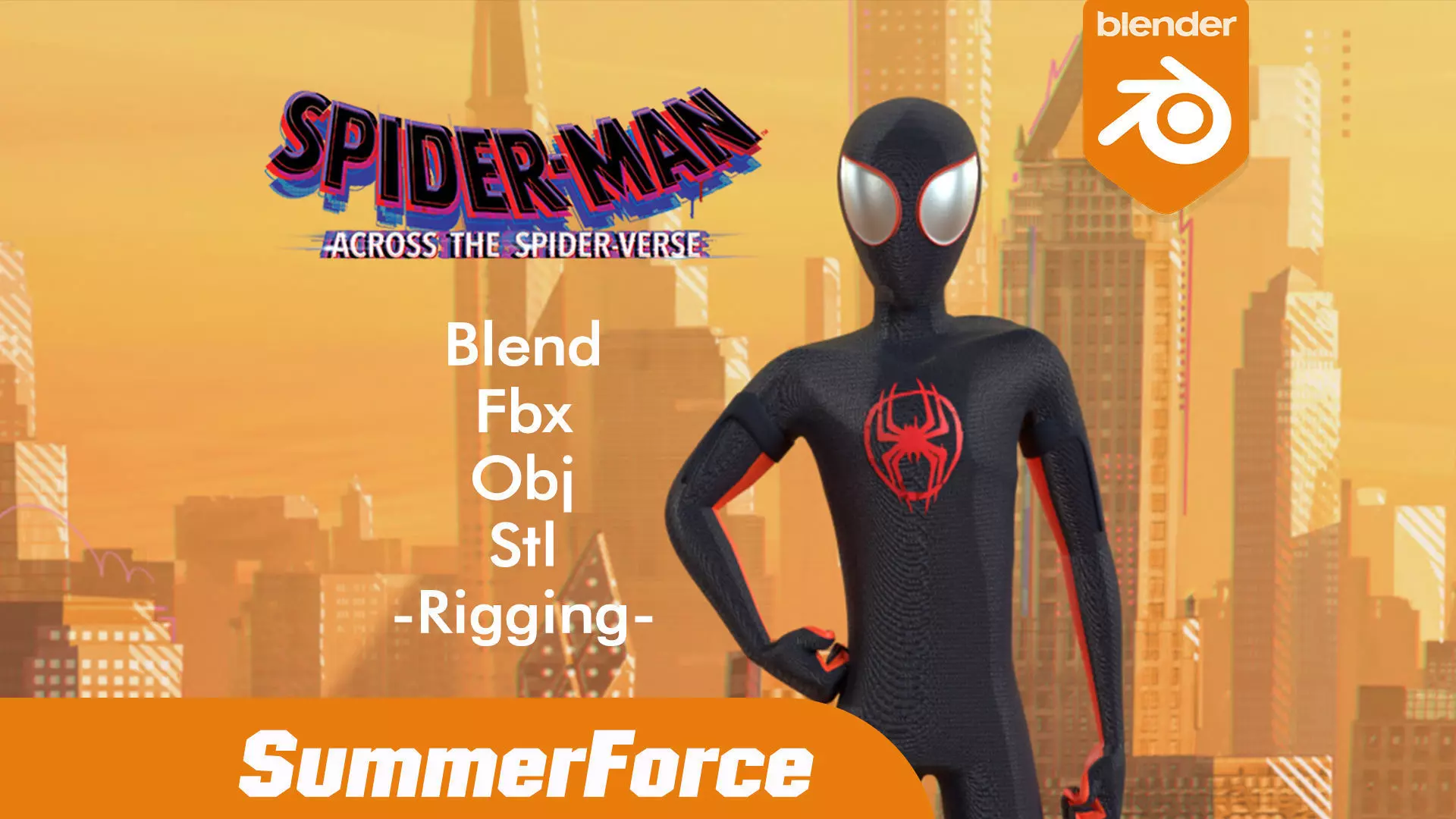 Miles Morales SpiderMan Across the Spider Verse 3D model_0