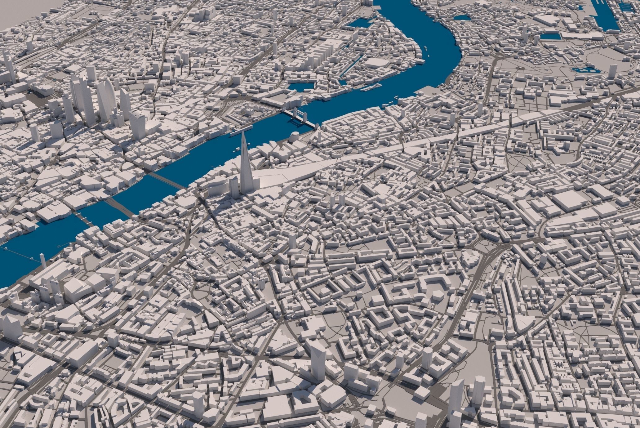 fragment of the city of London 3D model_2