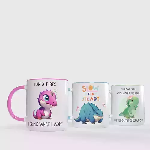 Mug - Dinosaur - 3D Model