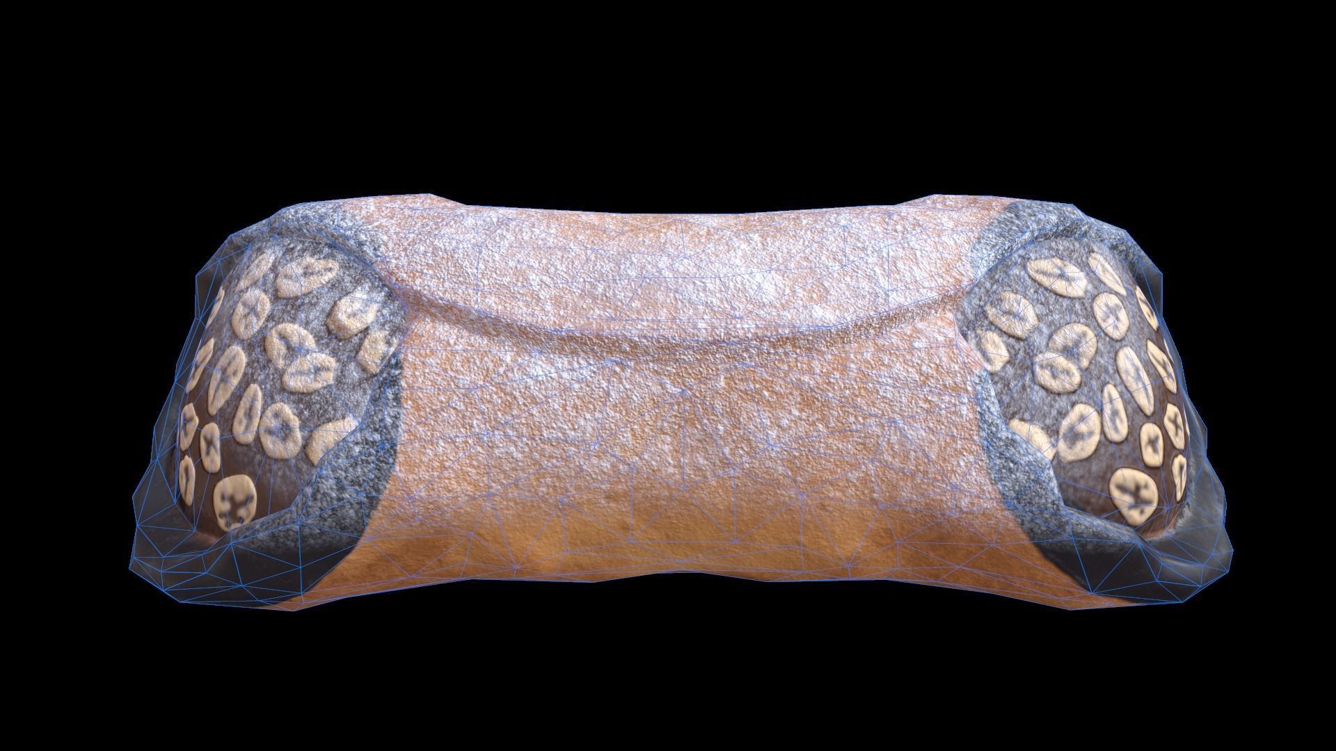 CannolisChocolate Low-poly 3D model_9