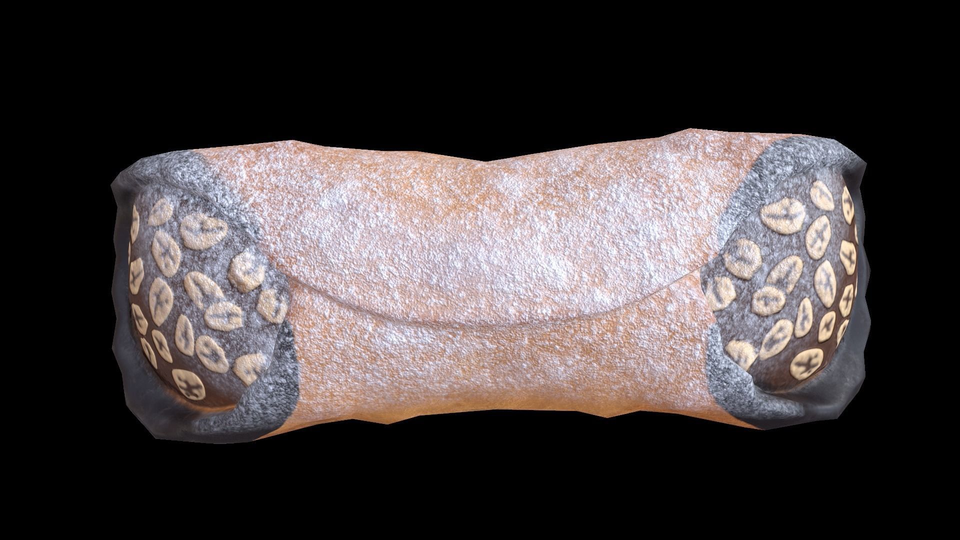 CannolisChocolate Low-poly 3D model_6