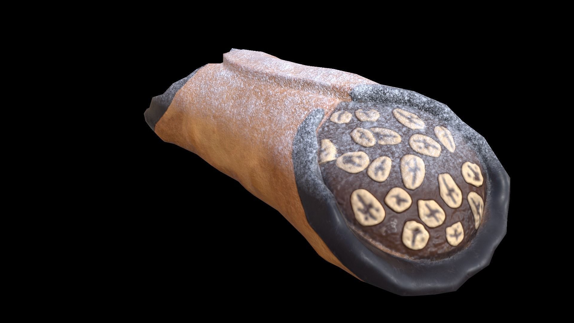 CannolisChocolate Low-poly 3D model_5