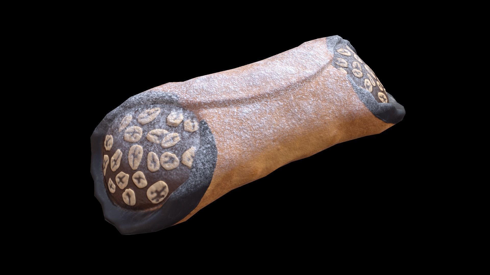 CannolisChocolate Low-poly 3D model_3