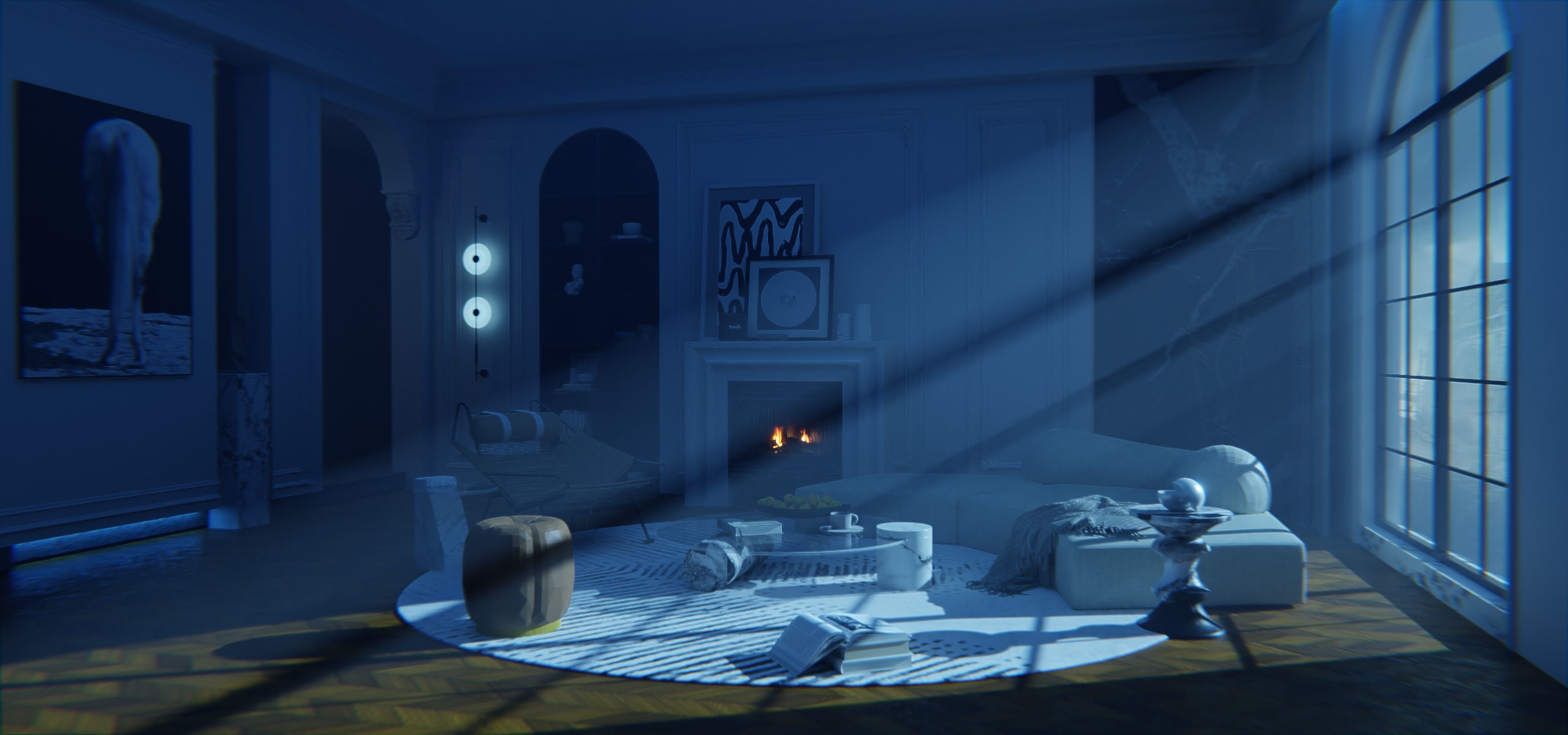 livingroom 3D model_1