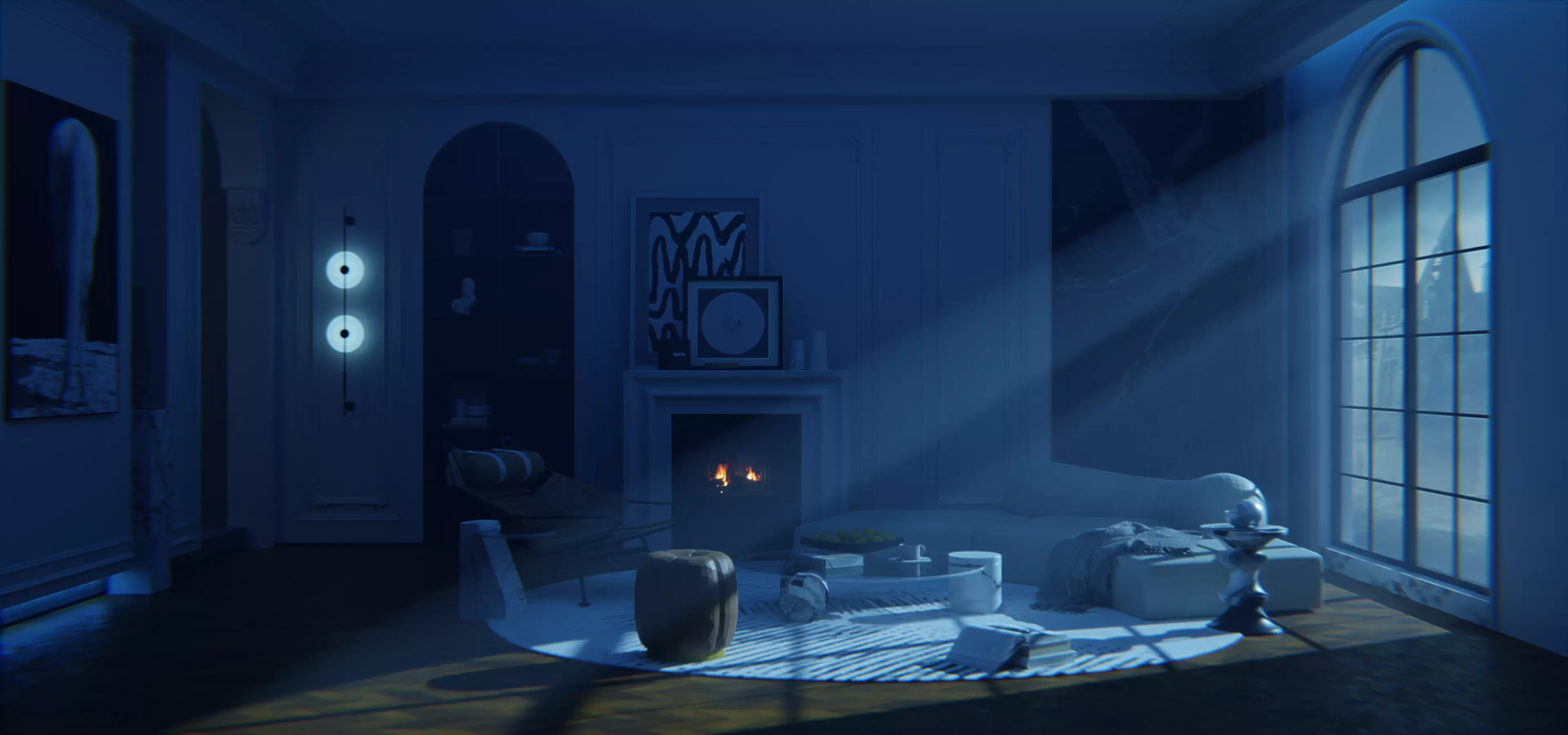 livingroom 3D model_0