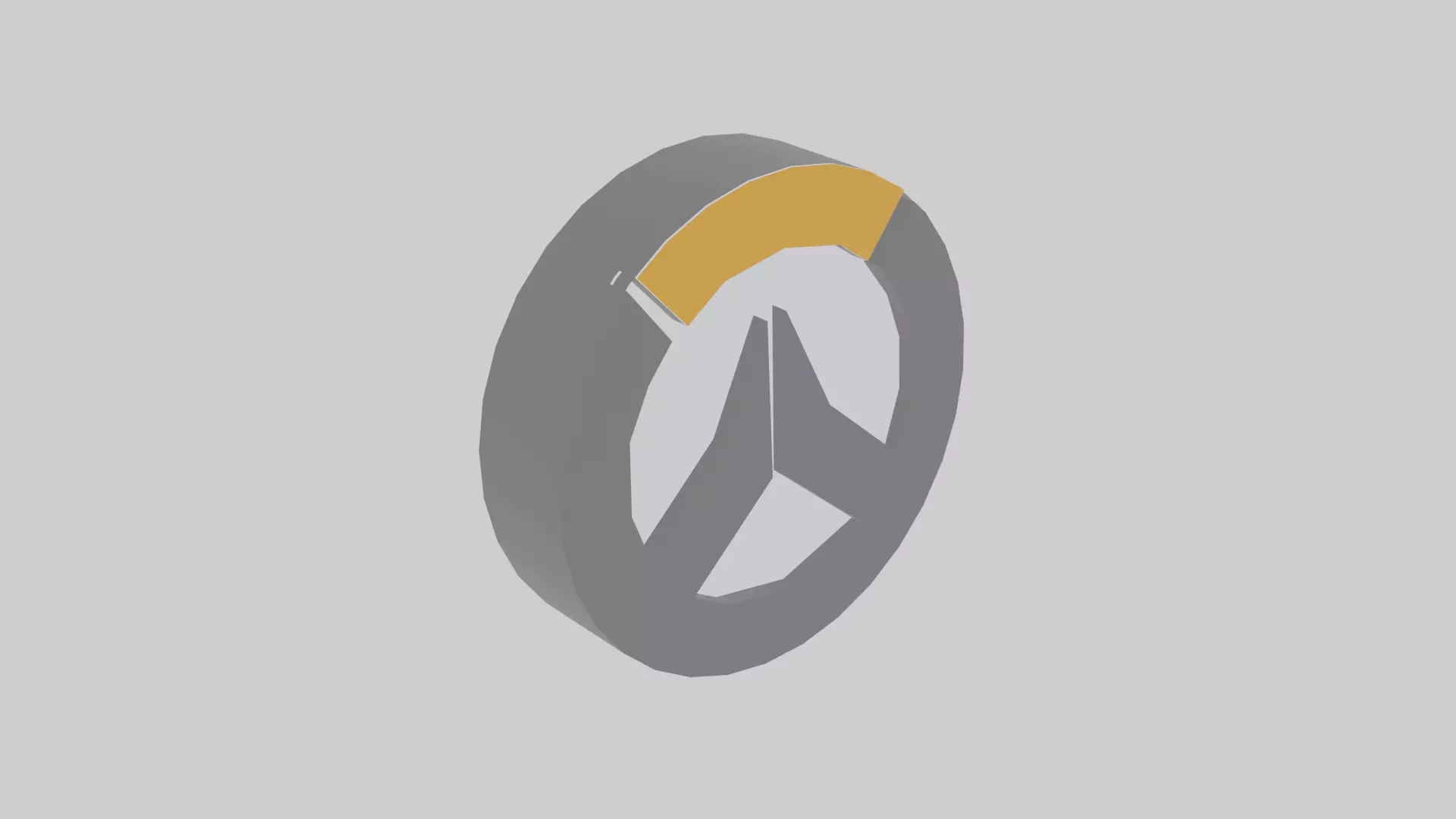 overwatch logo Free low-poly 3D model_0