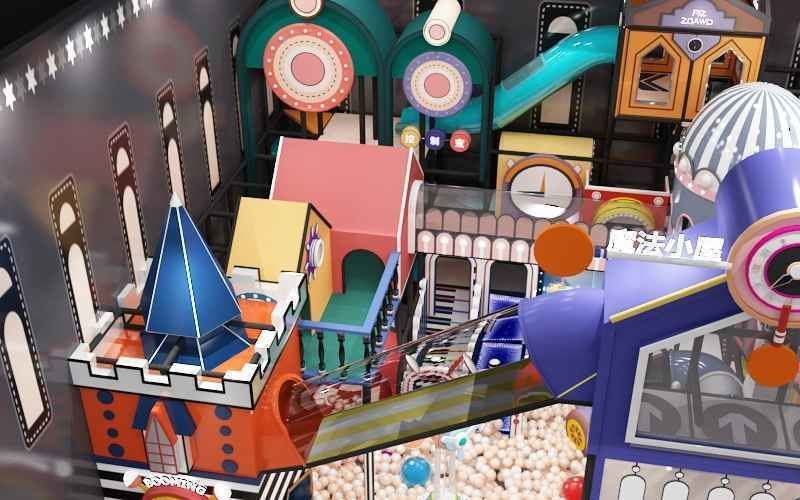 Indoor amusement park  Happy Castle Naughty Fort 3D model_8