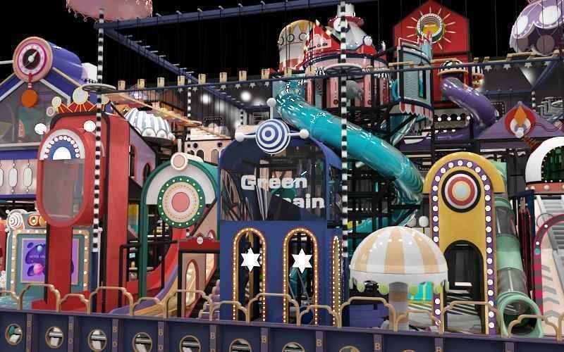 Indoor amusement park  Happy Castle Naughty Fort 3D model_4
