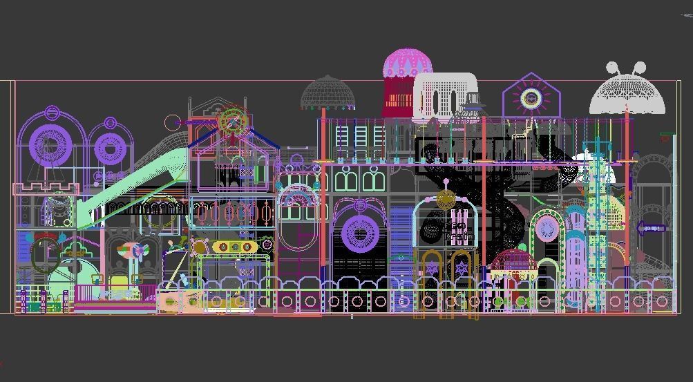 Indoor amusement park  Happy Castle Naughty Fort 3D model_10