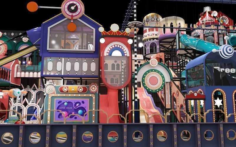 Indoor amusement park  Happy Castle Naughty Fort 3D model_3