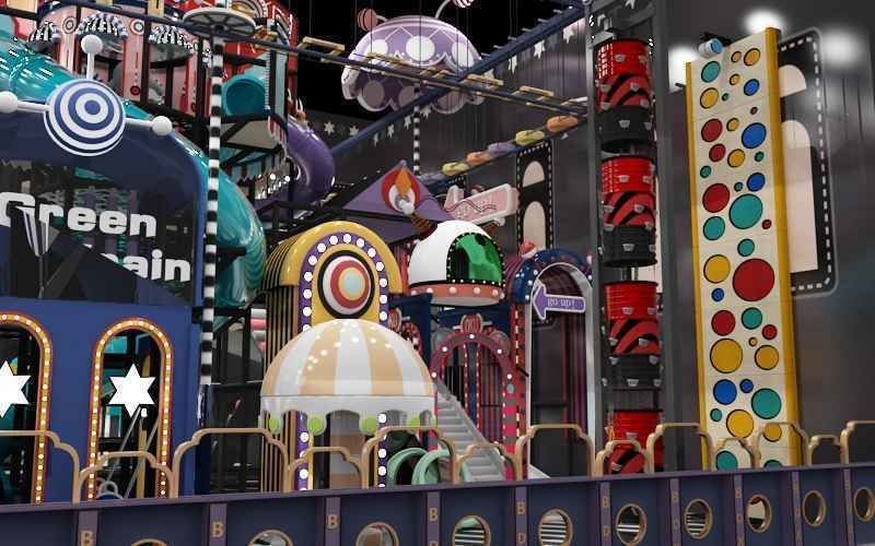 Indoor amusement park  Happy Castle Naughty Fort 3D model_5