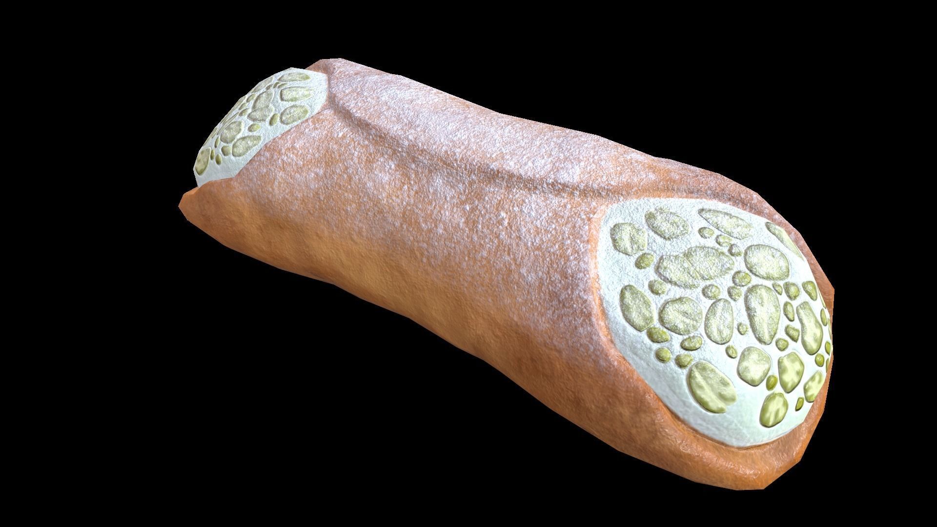 CannolisPistachio Low-poly 3D model_4