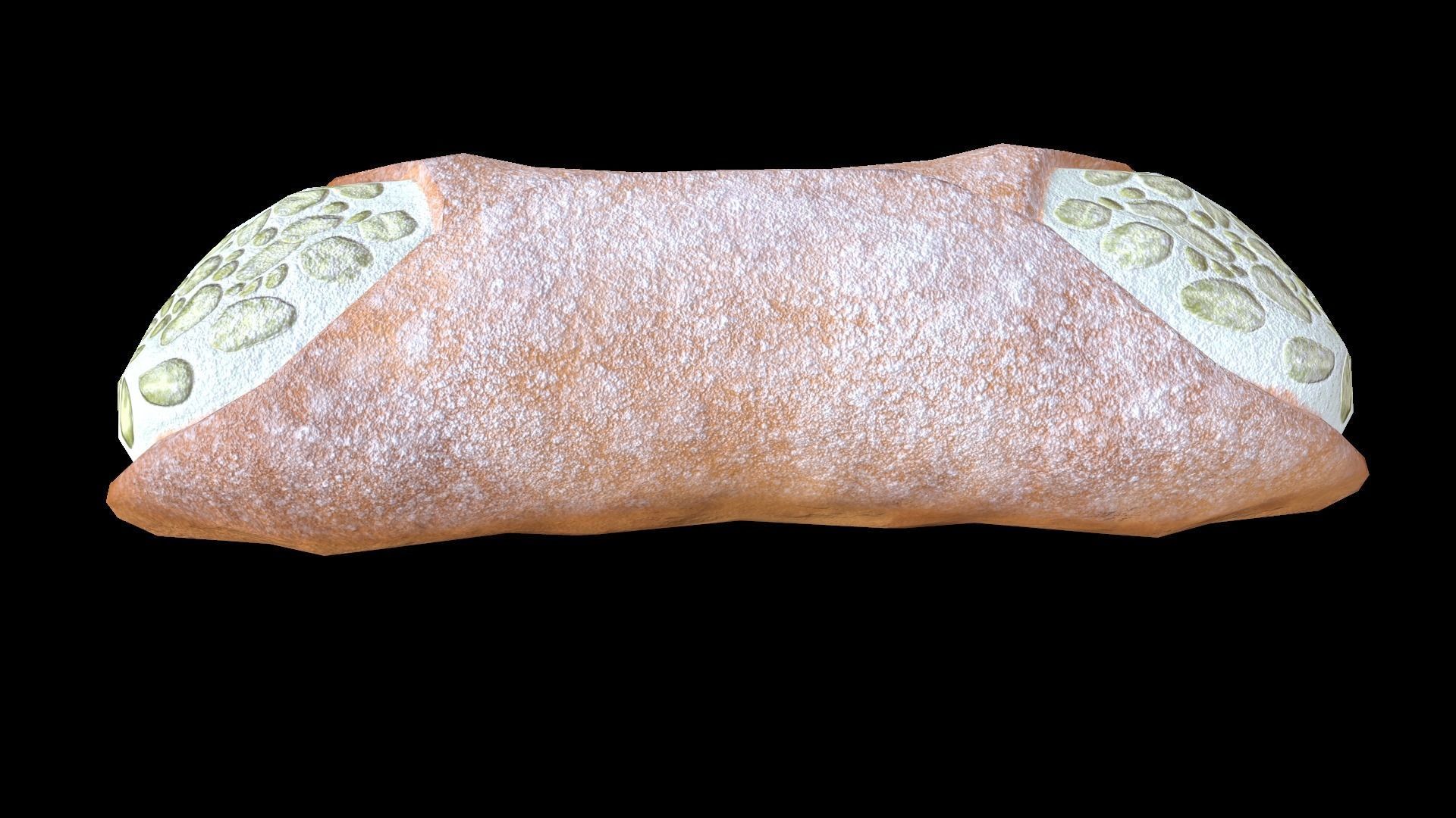 CannolisPistachio Low-poly 3D model_6