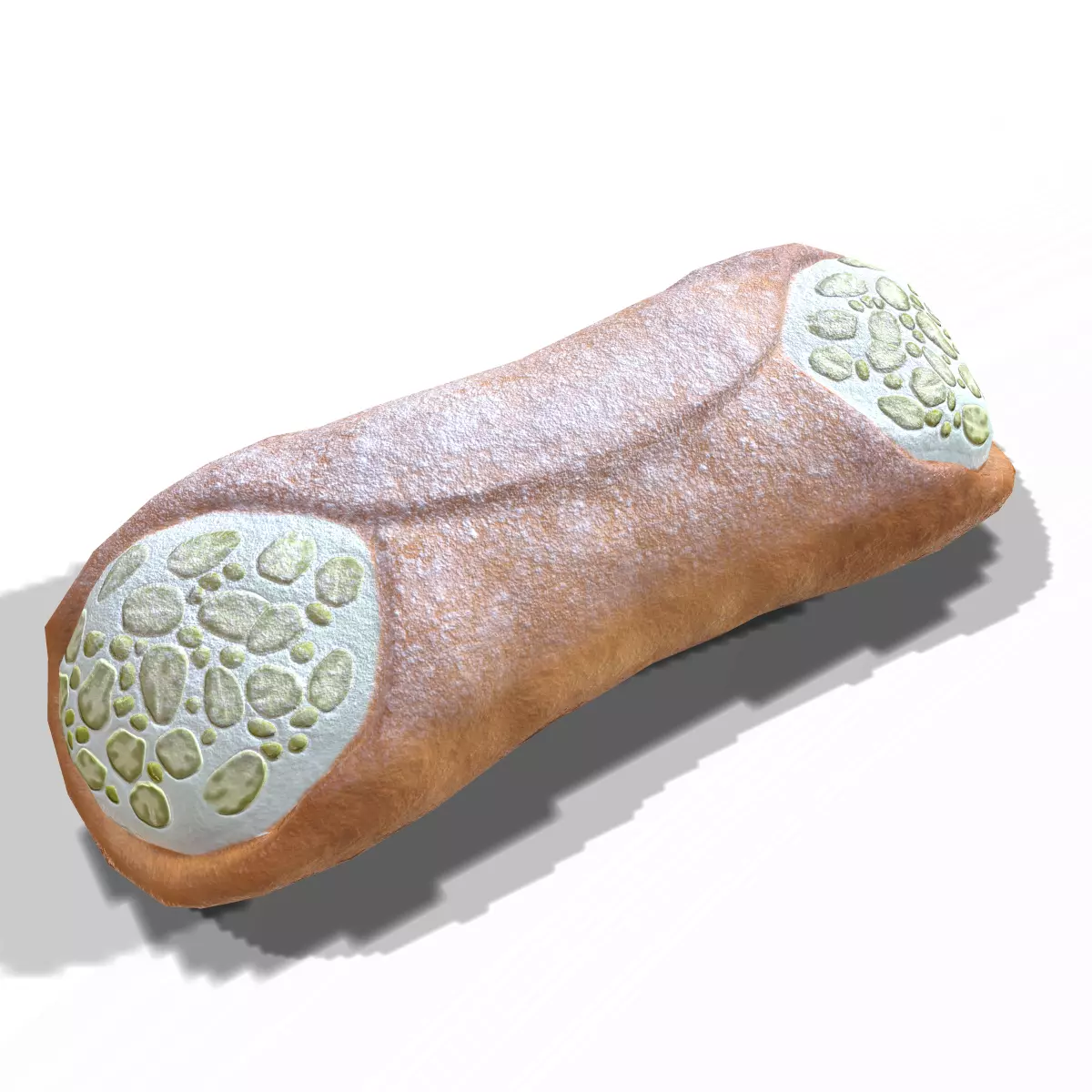 CannolisPistachio Low-poly 3D model_0