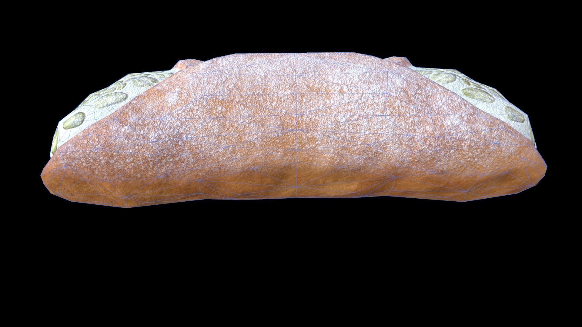 CannolisPistachio Low-poly 3D model_10