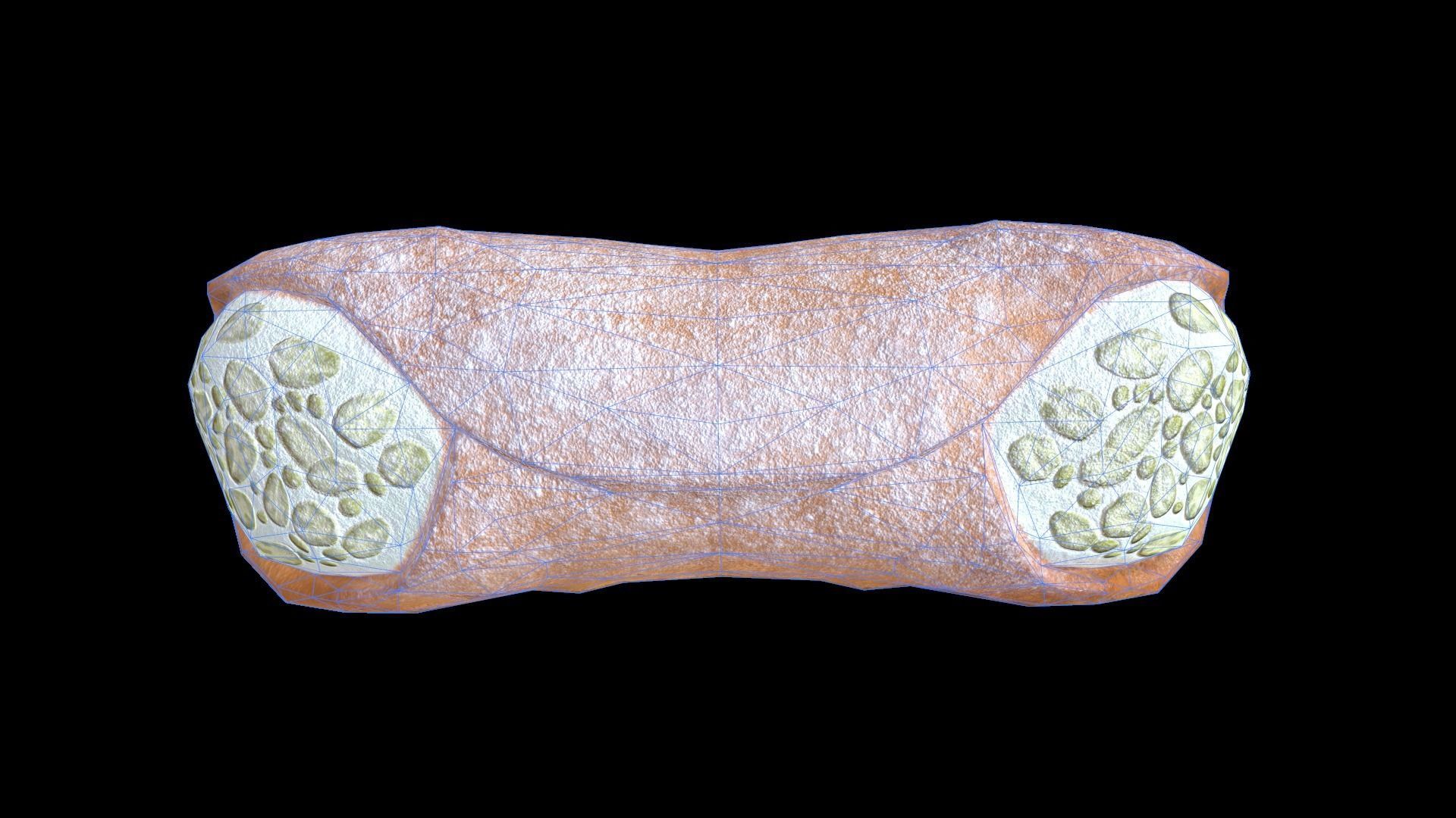 CannolisPistachio Low-poly 3D model_9