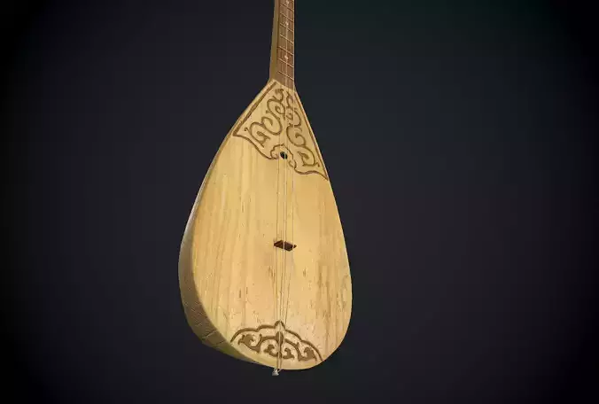 Kazakh old dombra - Game ready