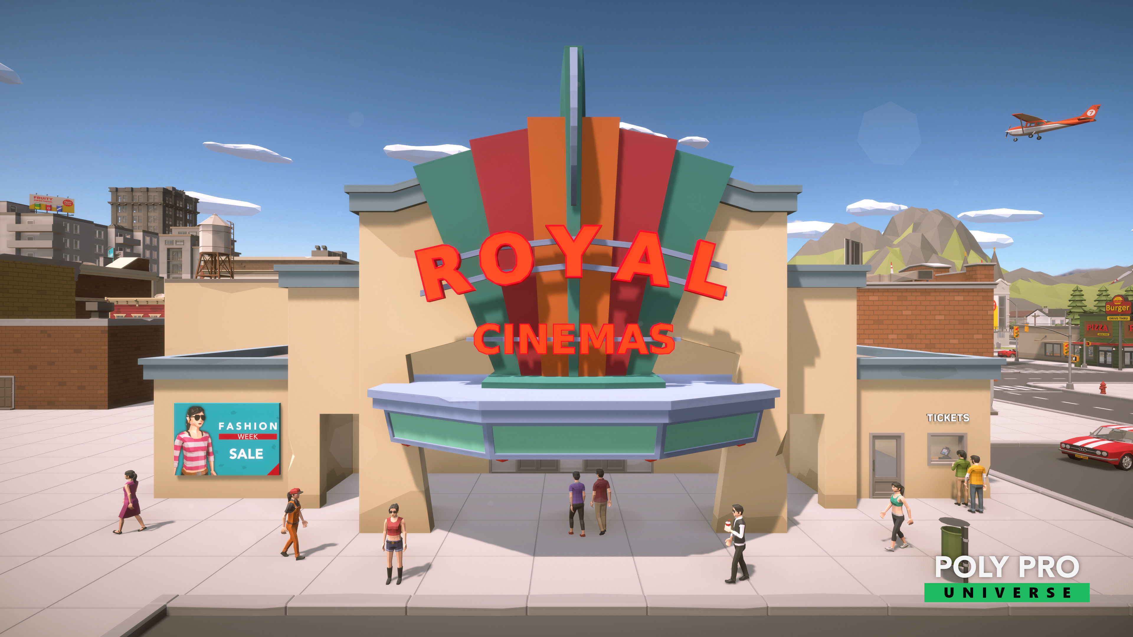 Poly Pro Universe - Low Poly City World Assets Low-poly 3D model_10