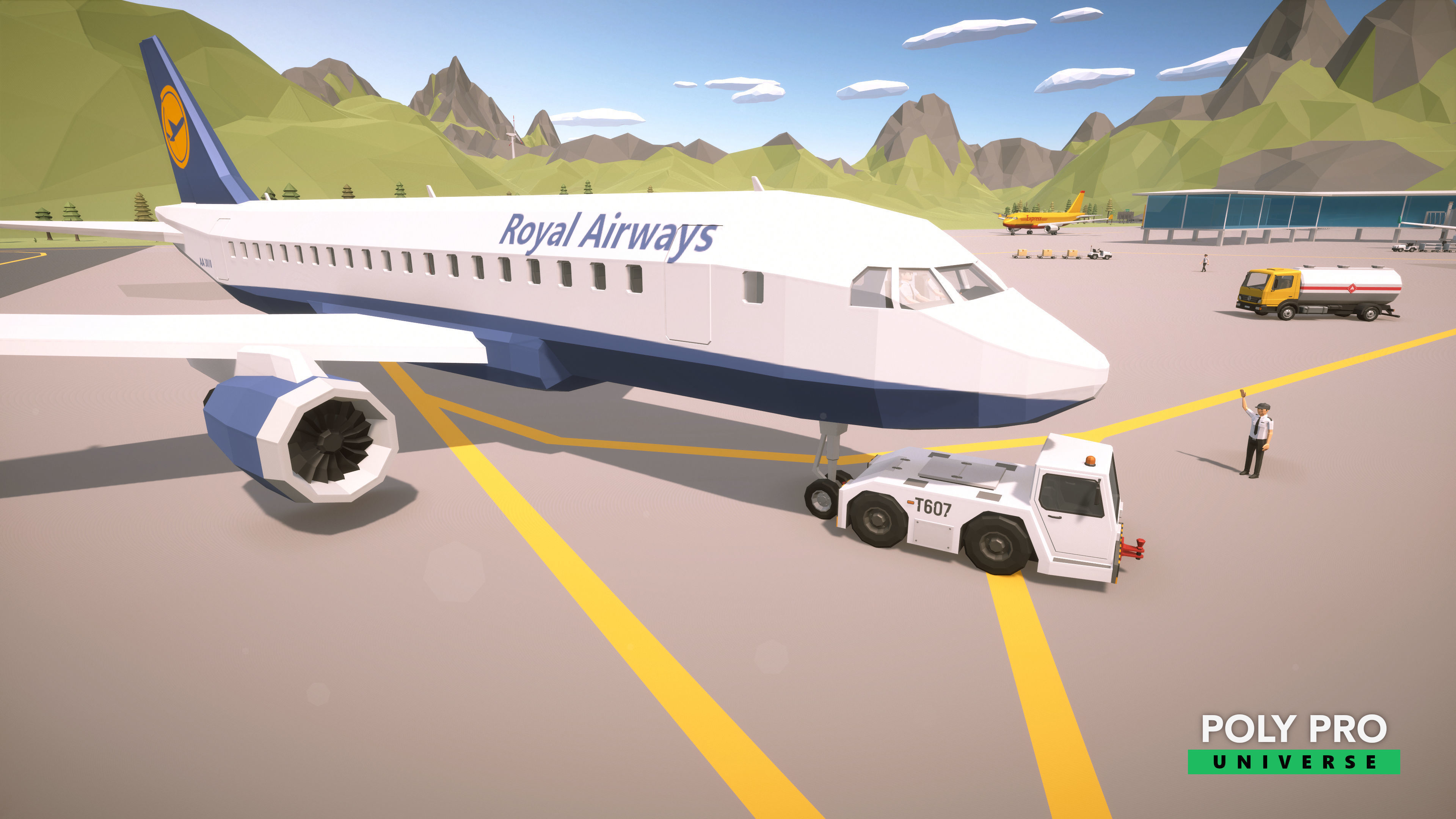 Poly Pro Universe - Low Poly City World Assets Low-poly 3D model_52