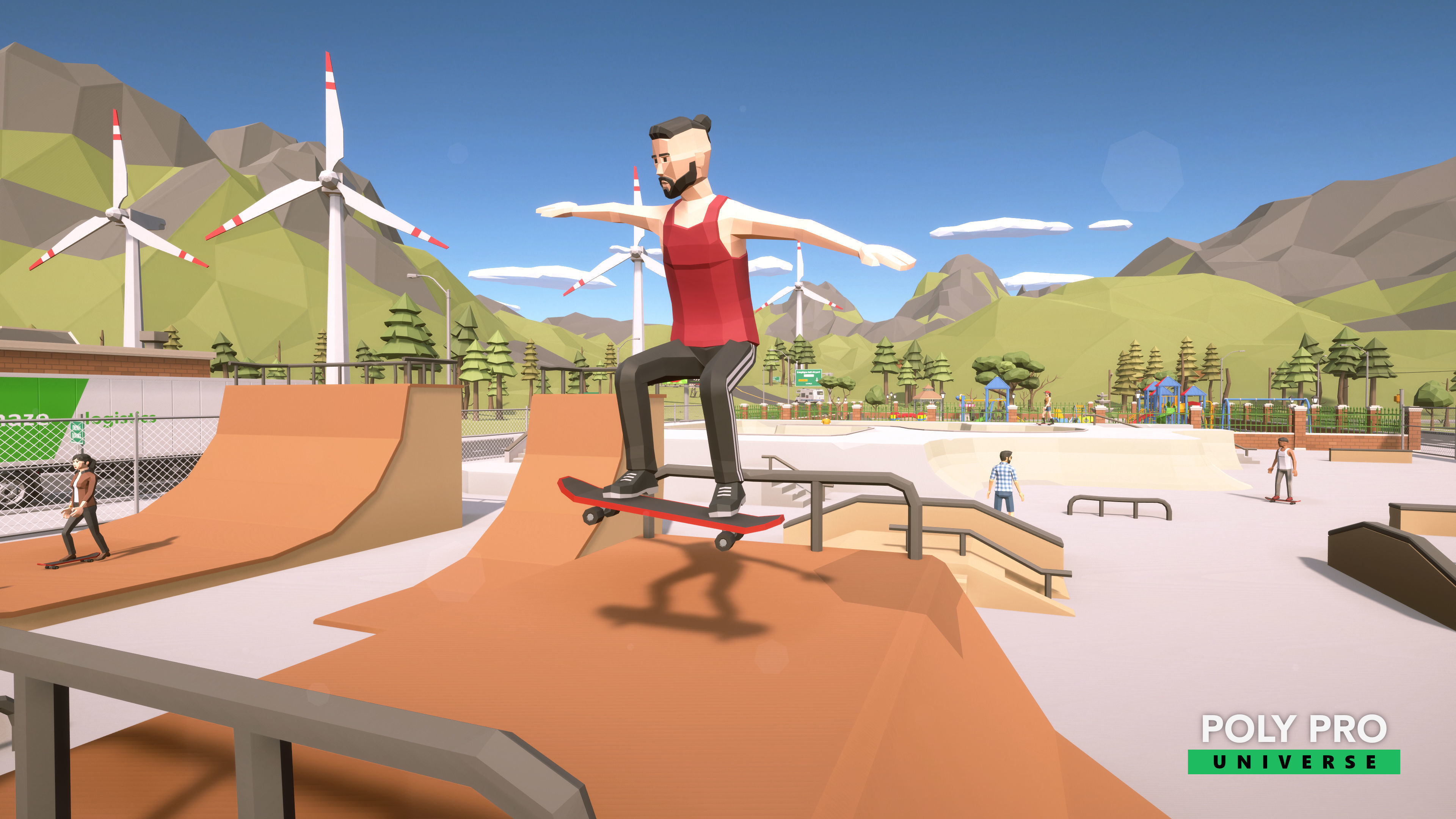 Poly Pro Universe - Low Poly City World Assets Low-poly 3D model_34