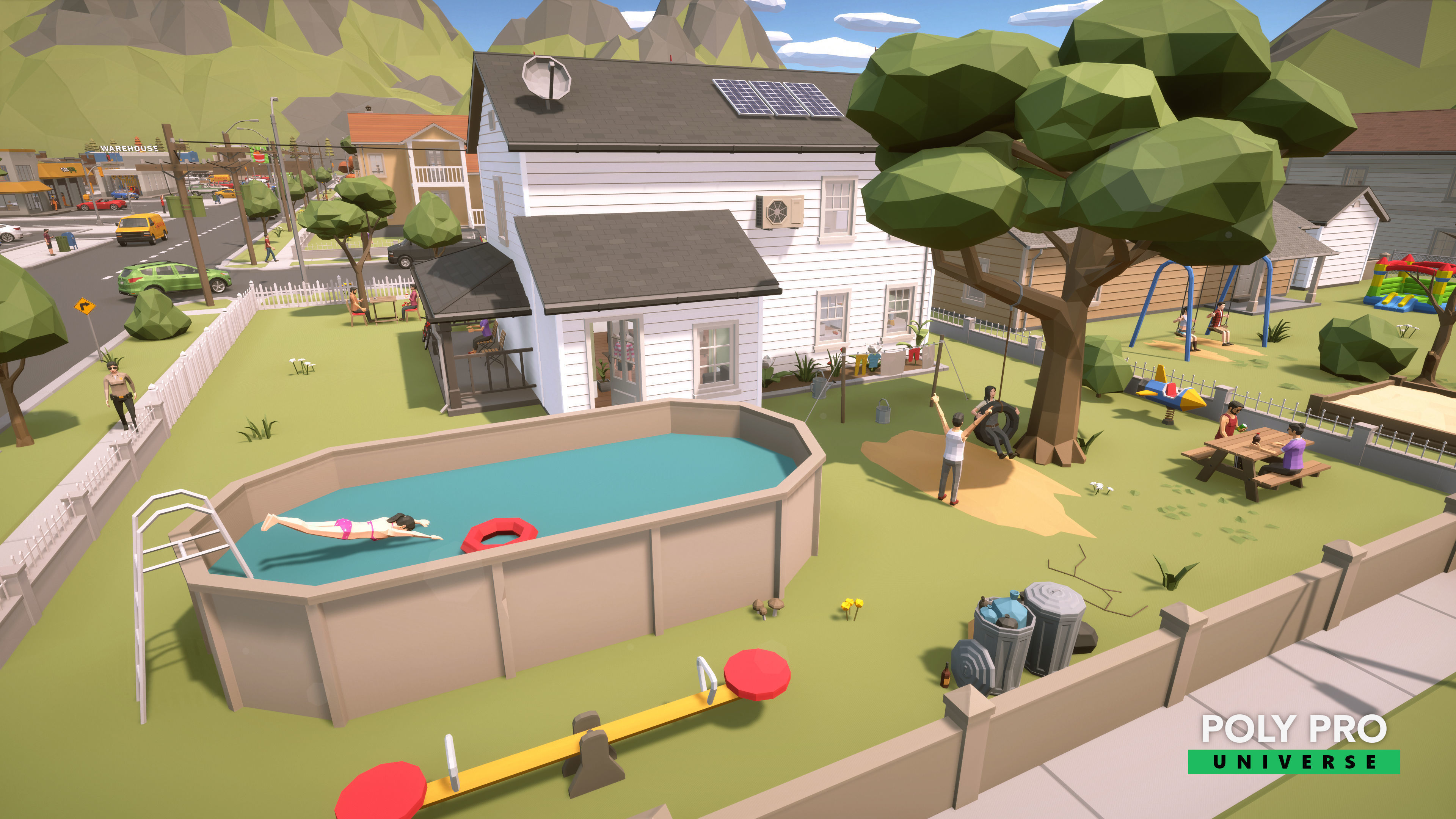 Poly Pro Universe - Low Poly City World Assets Low-poly 3D model_33