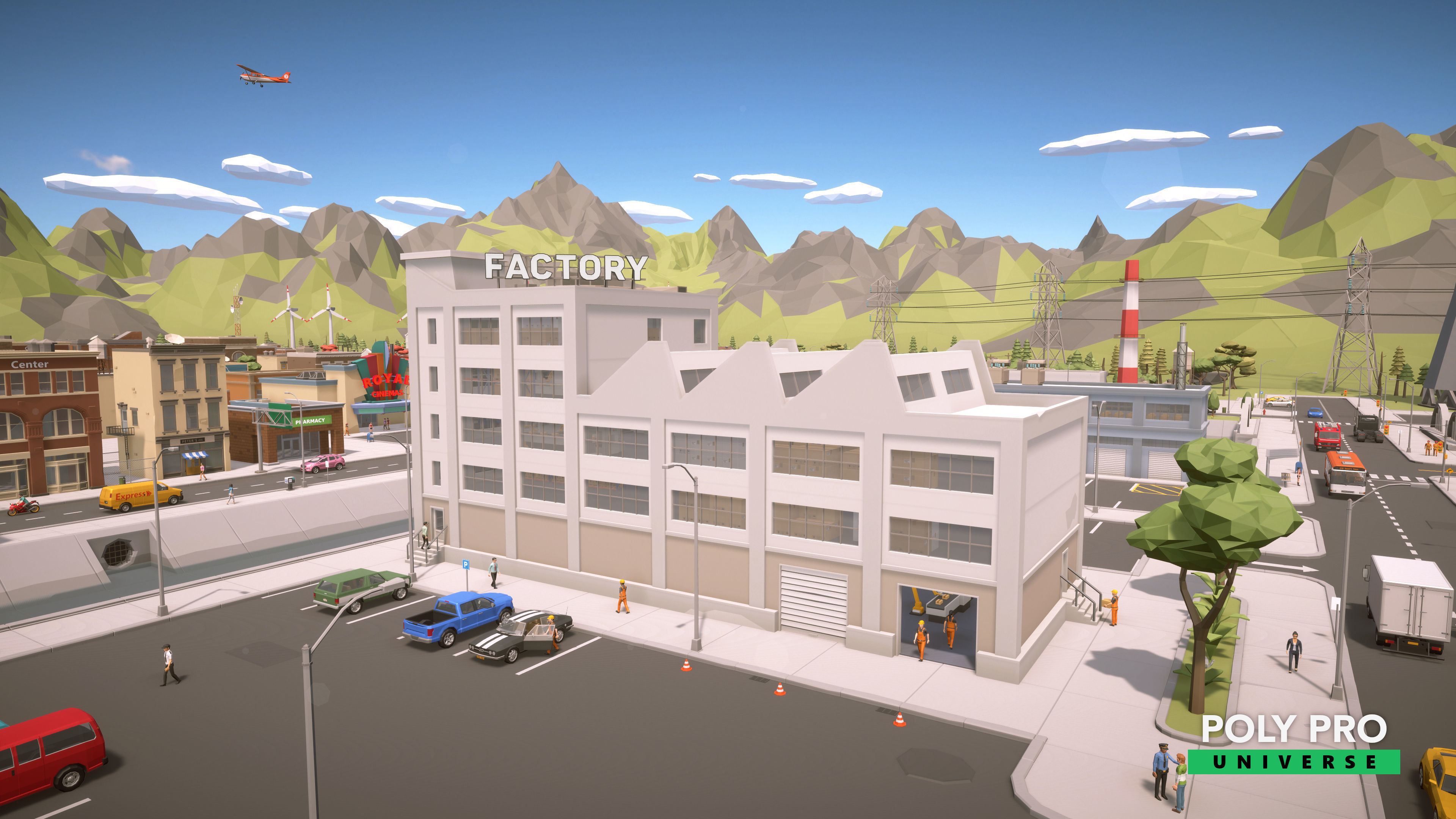 Poly Pro Universe - Low Poly City World Assets Low-poly 3D model_47